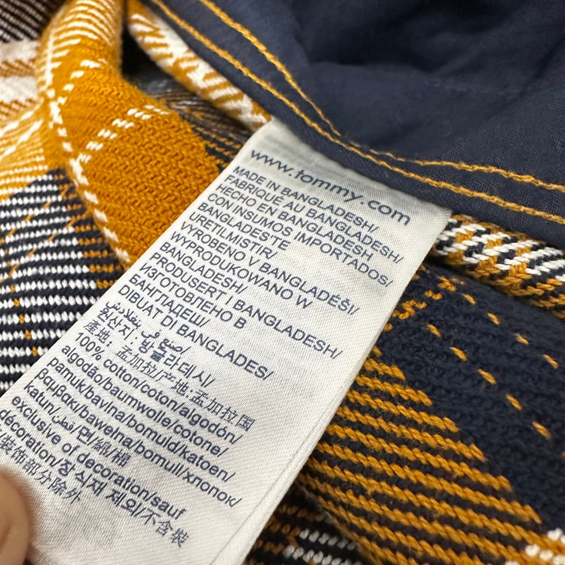 TOMMY JEANS 타미진스 체크 자켓 M 상품이미지8