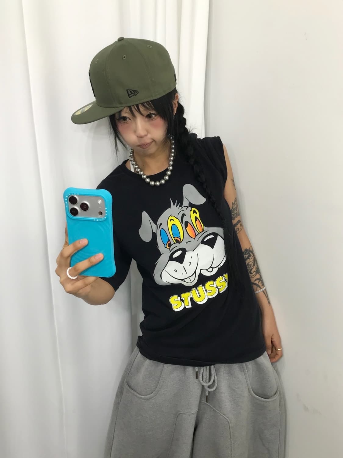 Stussy Twin Dogs T-shirt 상품이미지2