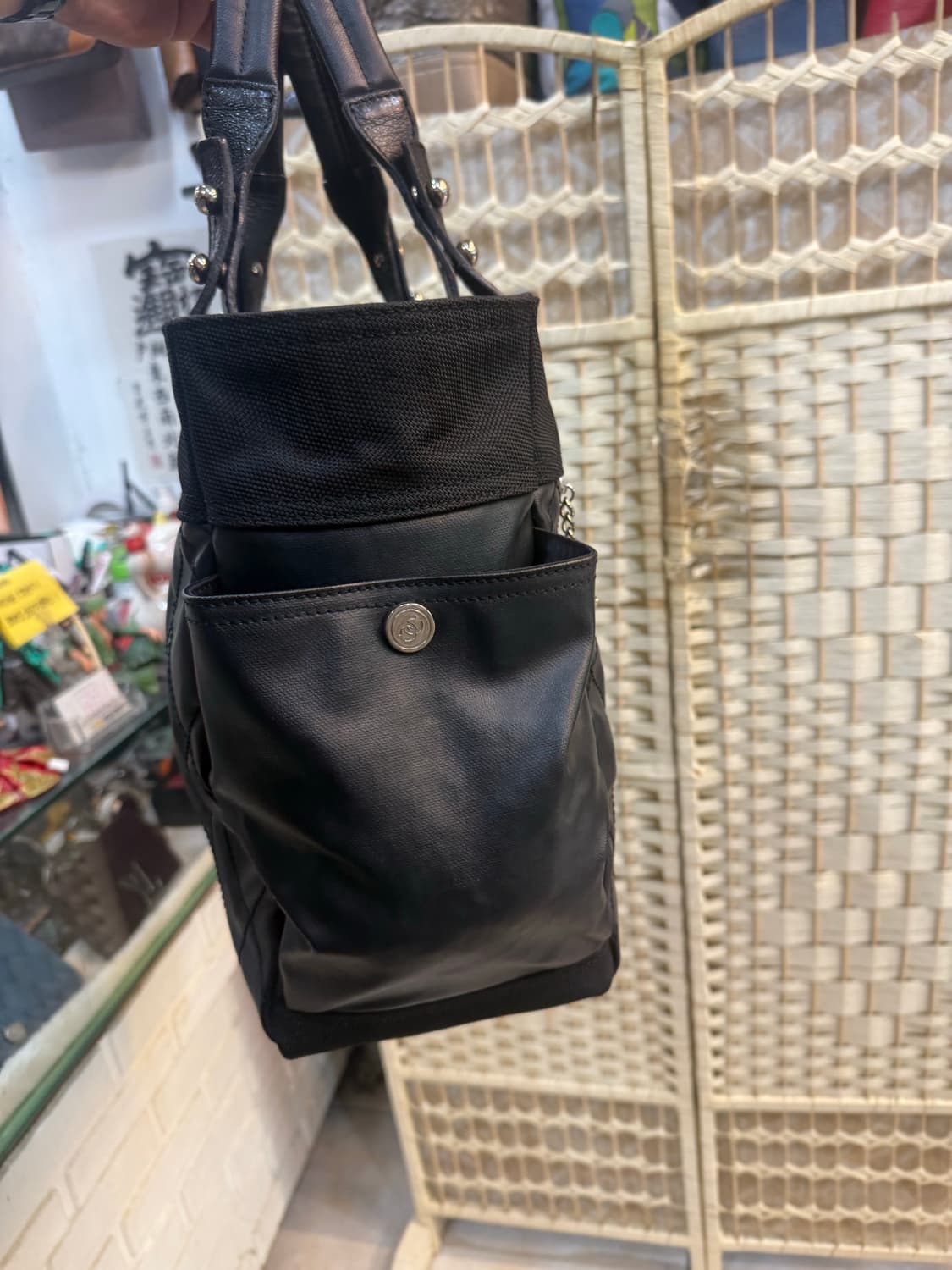 정품 샤넬 비아리츠 투포켓 라지 숄더백 팝니다 상품이미지4