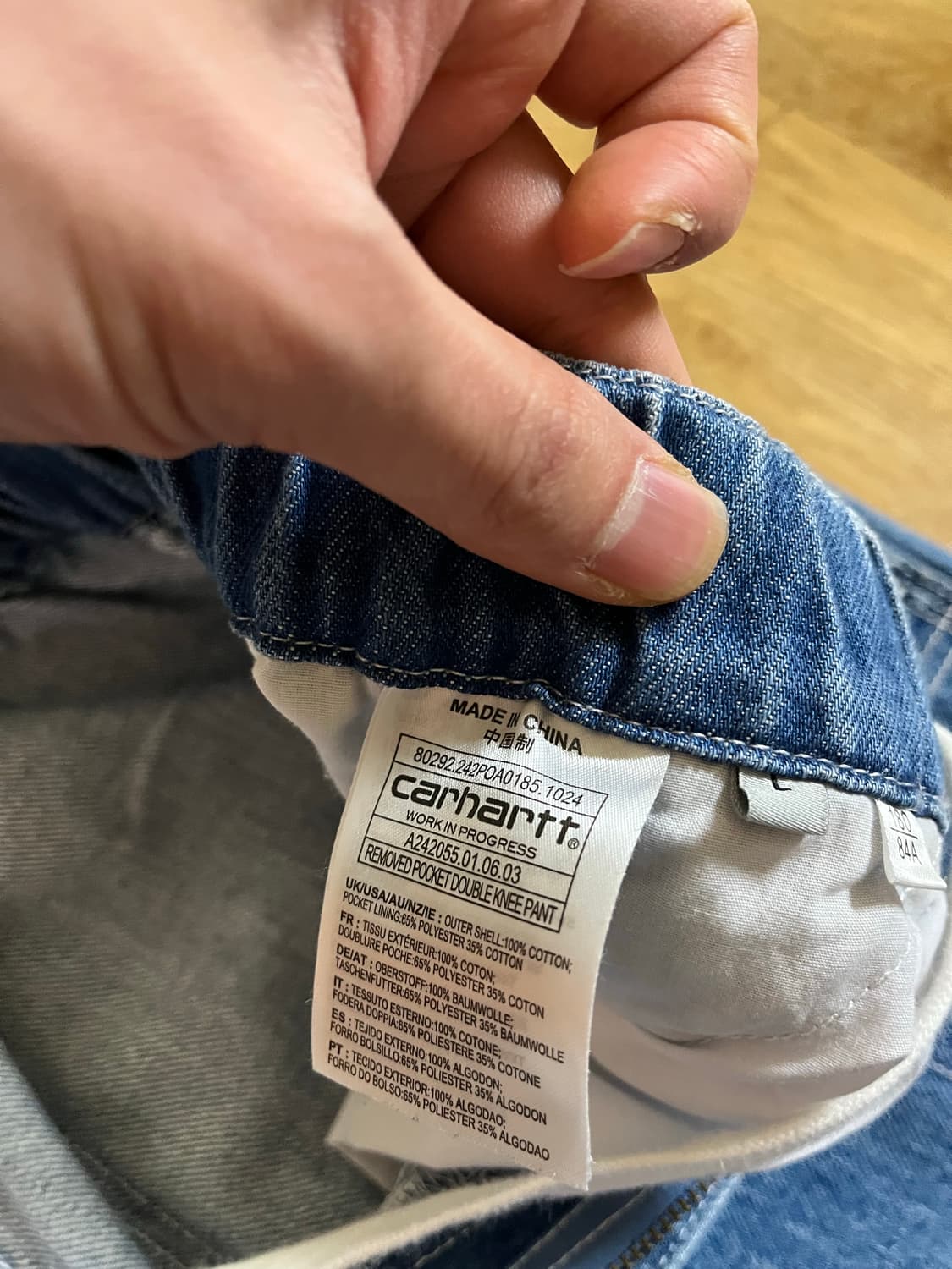 칼하트 인비시블 더블니 팬츠 L 사이즈 판매 상품이미지3