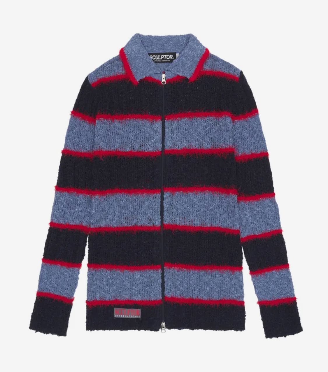 스컬프터 Mixed Yarn Cardigan Blue/Navy 상품이미지1