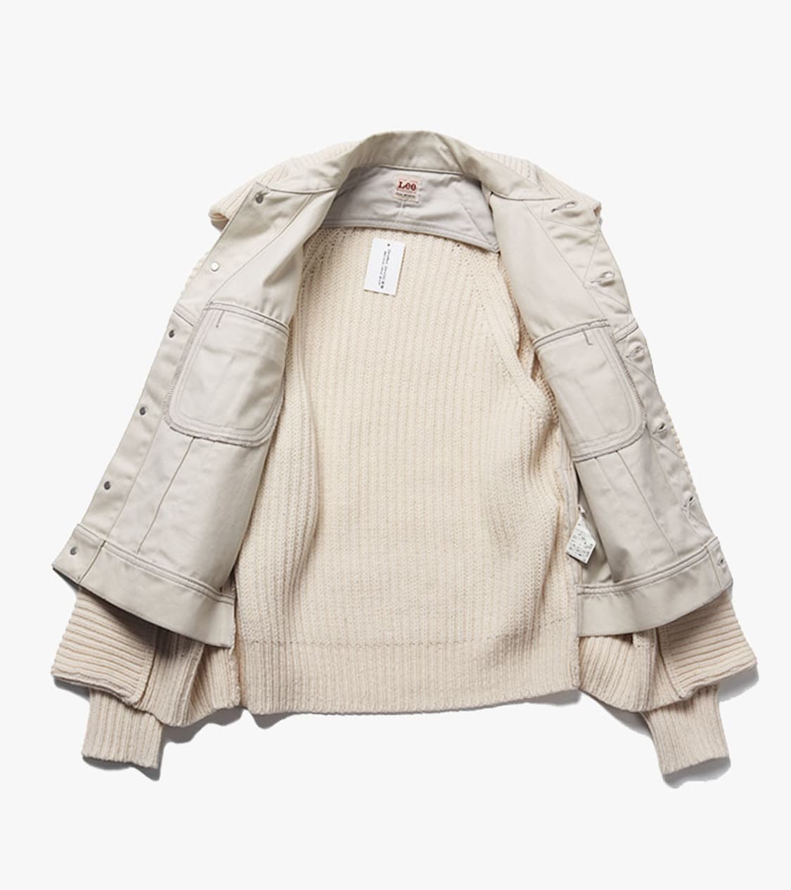 TOGA PULLA X LEE - LAYERED KNIT JACKET 상품이미지8