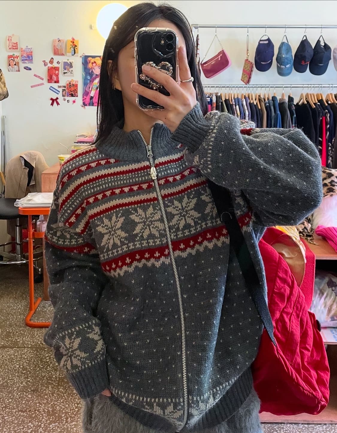 멜로디 집업 니트 가디건 [무배] 상품이미지1