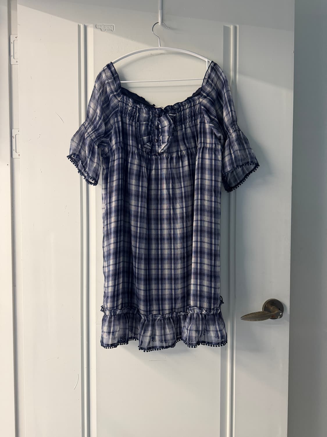 일본빈티지 그런지룩 체크 원피스 상품이미지4