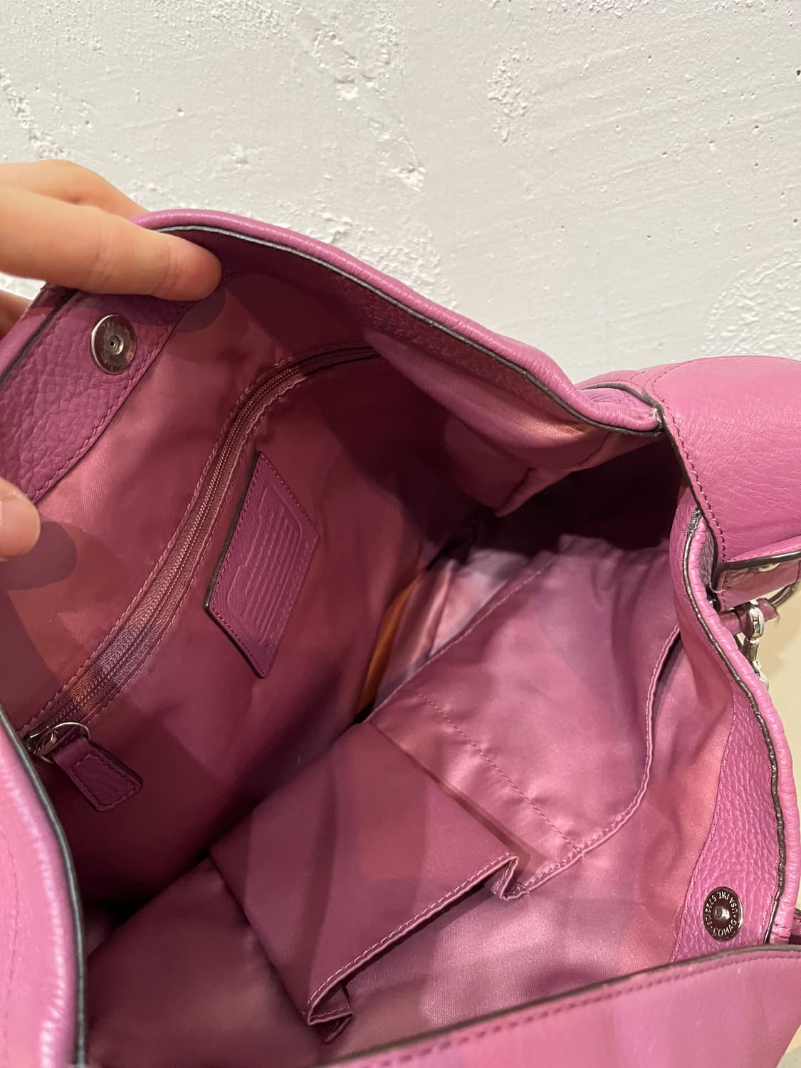 COACH 코치 퍼플 레더 숄더백  상품이미지6