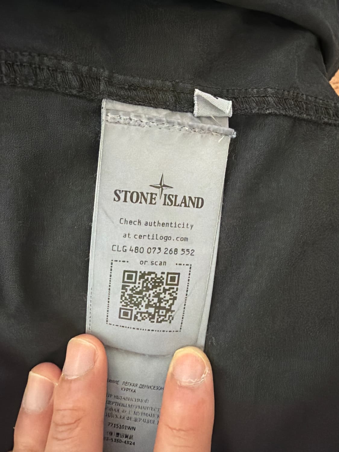 스톤 아일랜드 101WN 브러쉬드 코튼 캔버스 올드이펙트 오버셔츠 블랙  상품이미지2