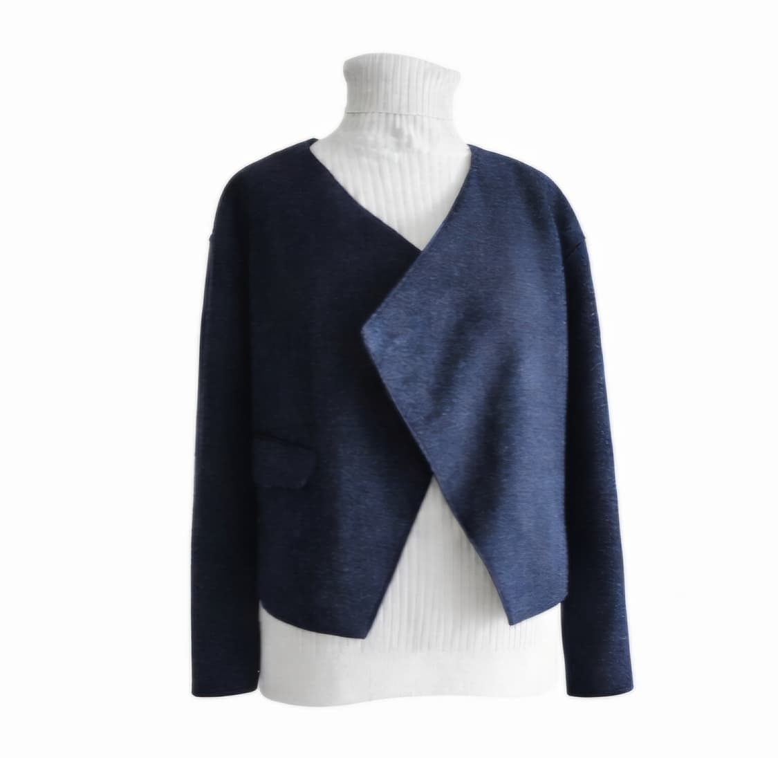 (80만원대)바네사브루노 아떼 노카라 크롭자켓 / 유니크 디자이너 자켓 상품이미지2