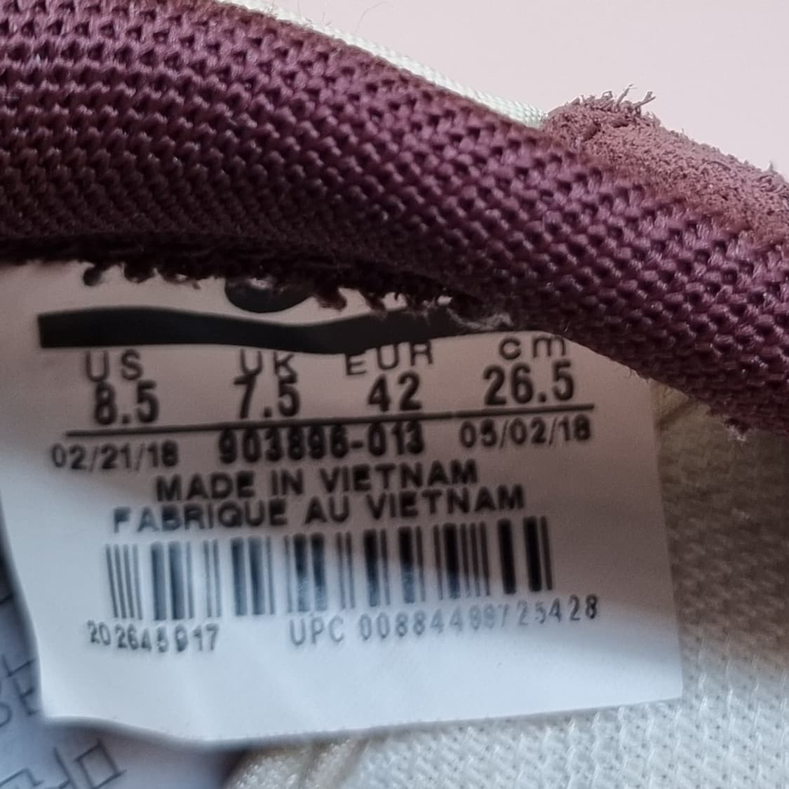 H 나이키 에어 볼텍스 버건디 남성운동화 265 상품이미지6