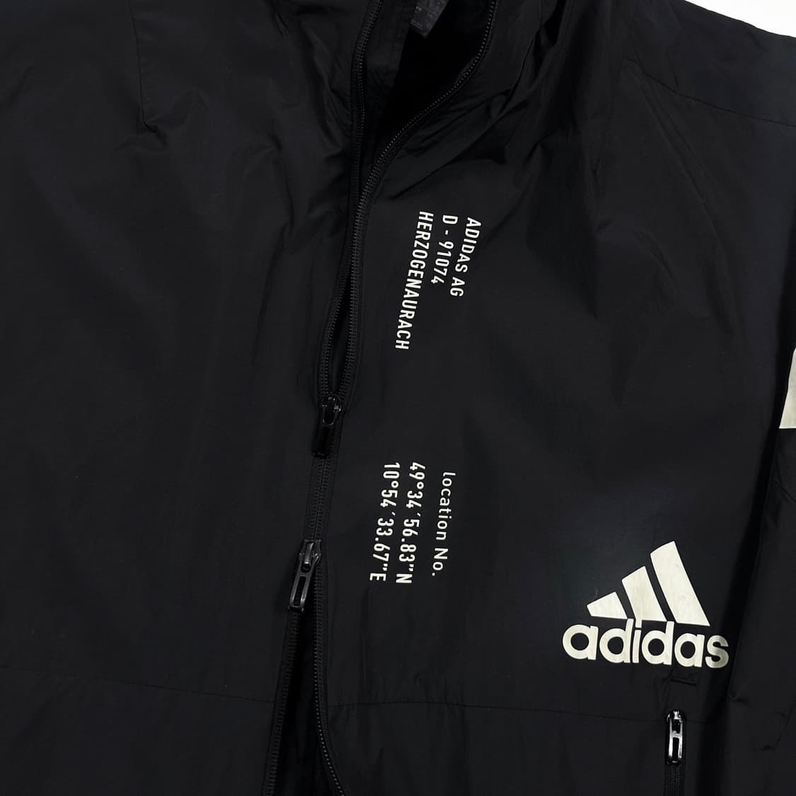 아디다스 오리지널 삼선 블랙 바람막이 자켓 (M) 상품이미지4
