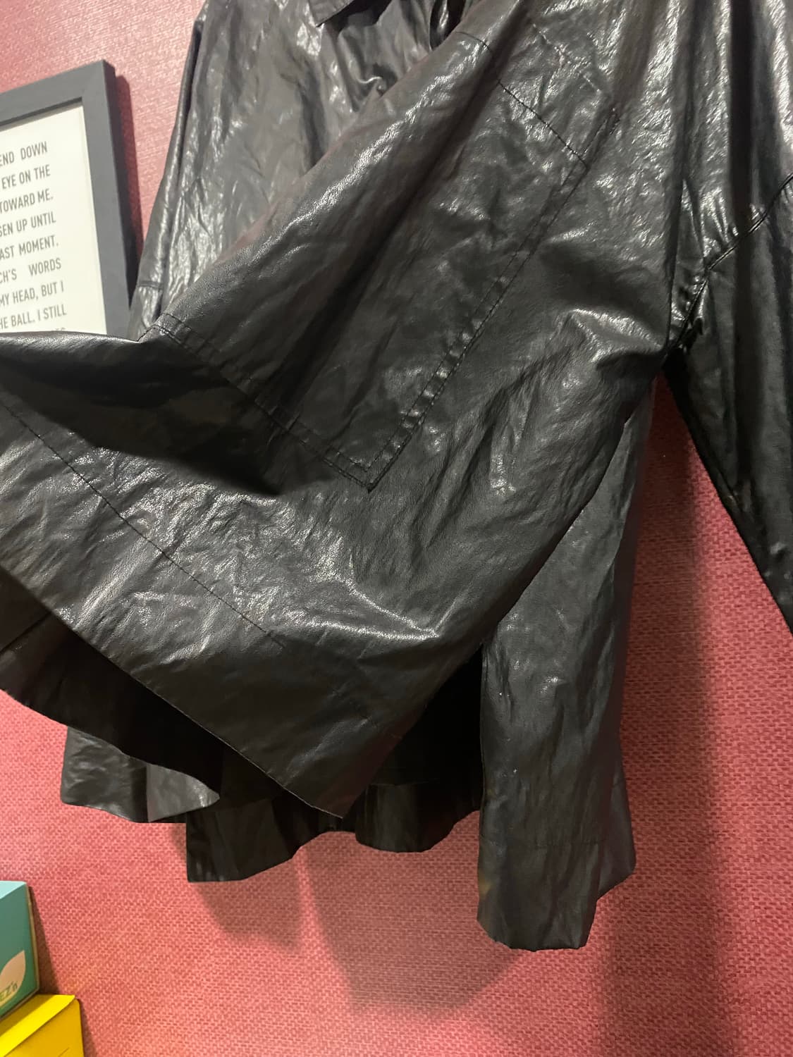 모리 스토어 블랙 레더 셔츠 자켓 상품이미지8