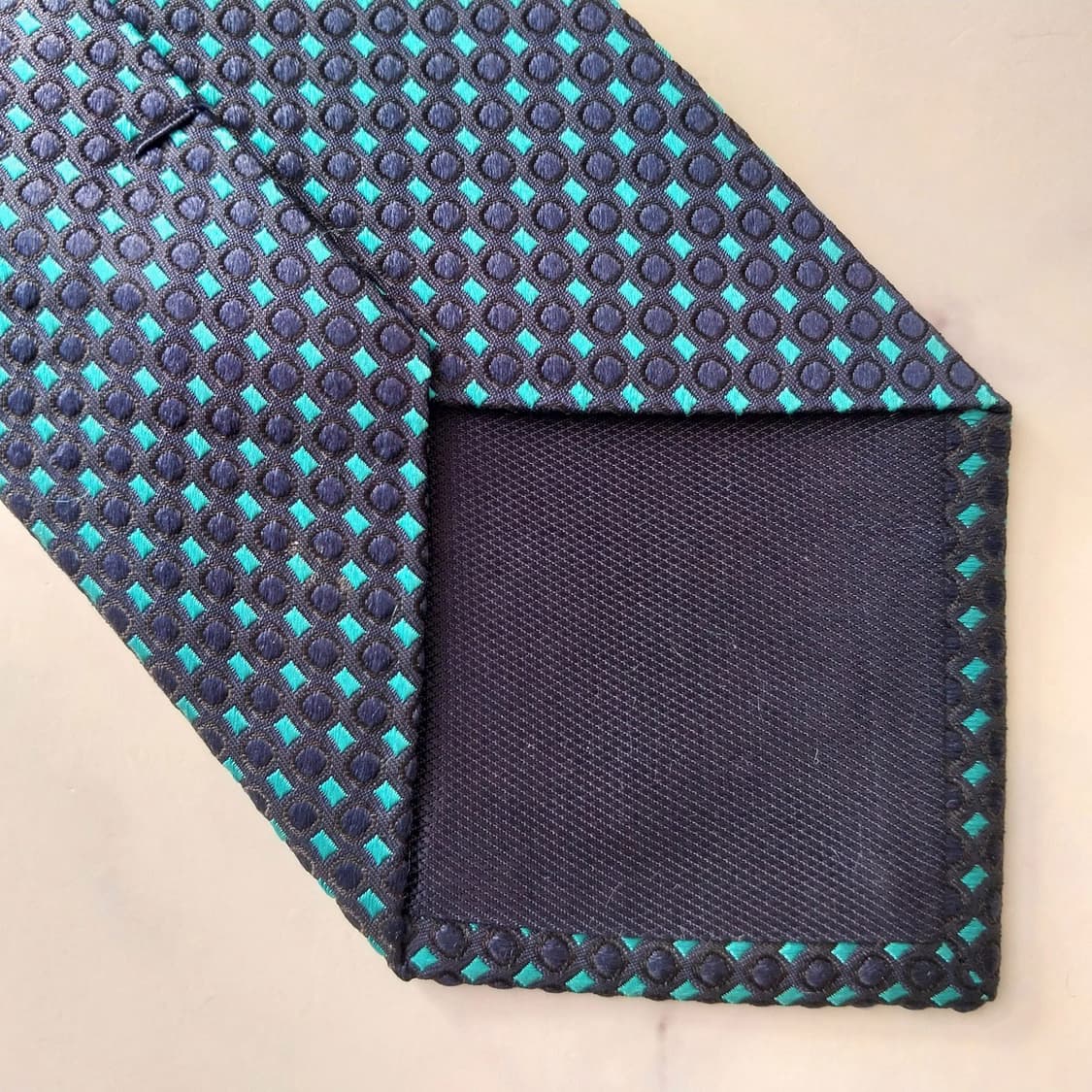 샤를주르당 실크 블루 자카드 넥타이 9.0cm A+등급 K1992 상품이미지7