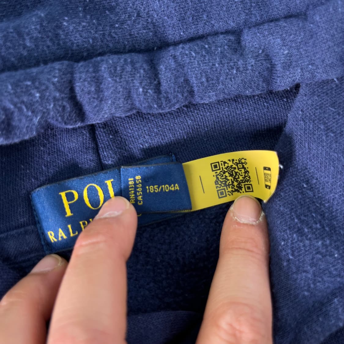 105 폴로랄프로렌 신형라벨 빅로고 네이비 후드티  상품이미지4