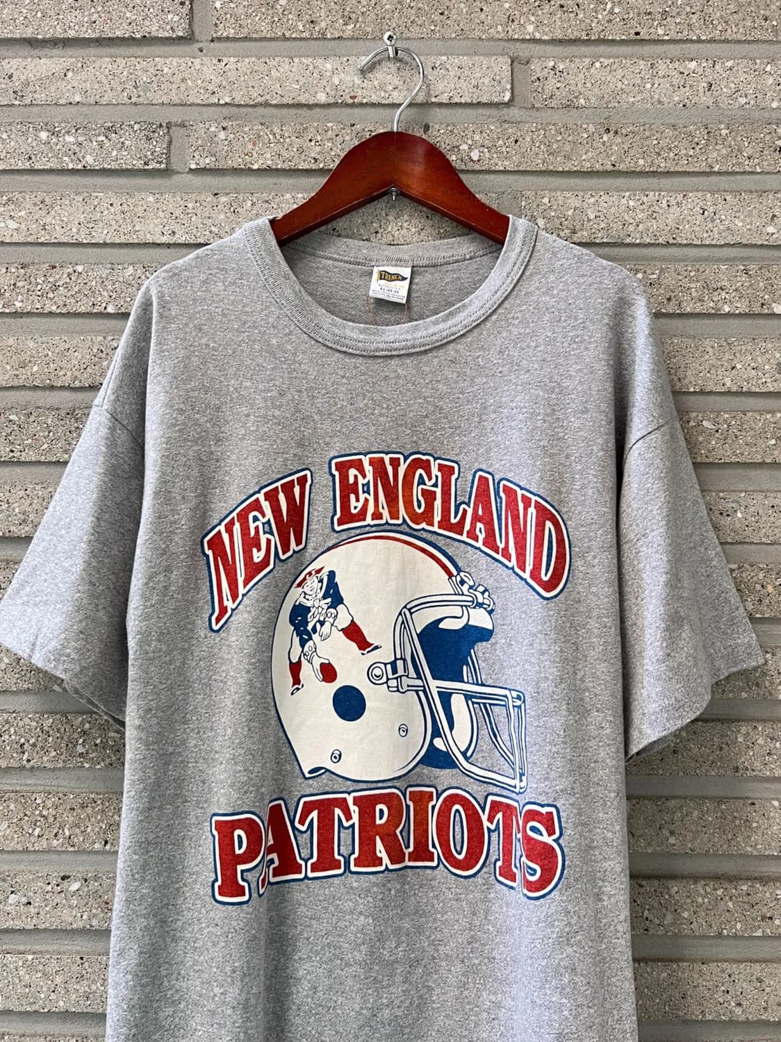 [XL]90's USA Made PATRIOTS 풋볼팀 싱글스티치 티셔츠 상품이미지1