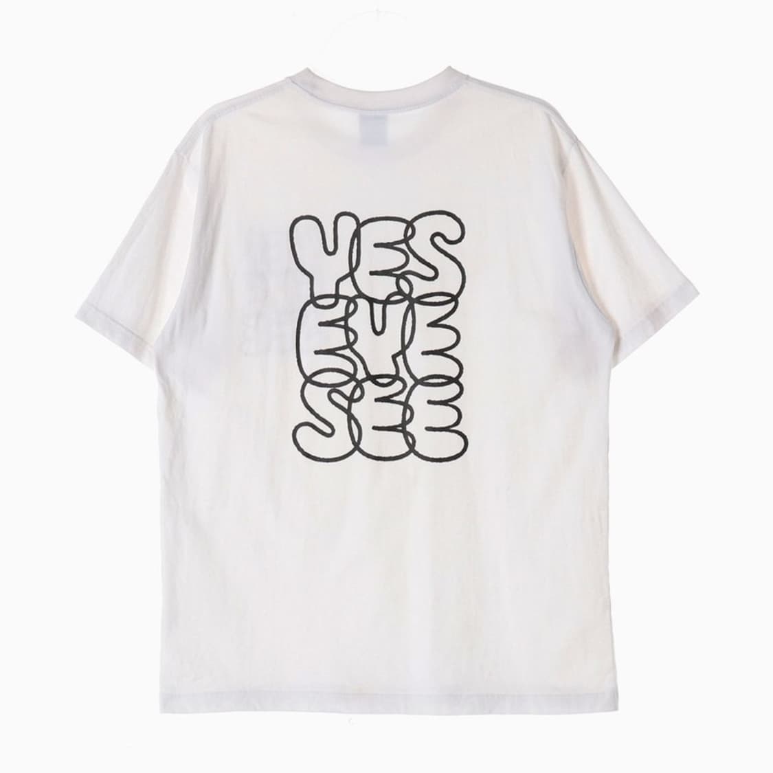 예스아이씨 버블 로고 화이트 반팔티 L 상품이미지2