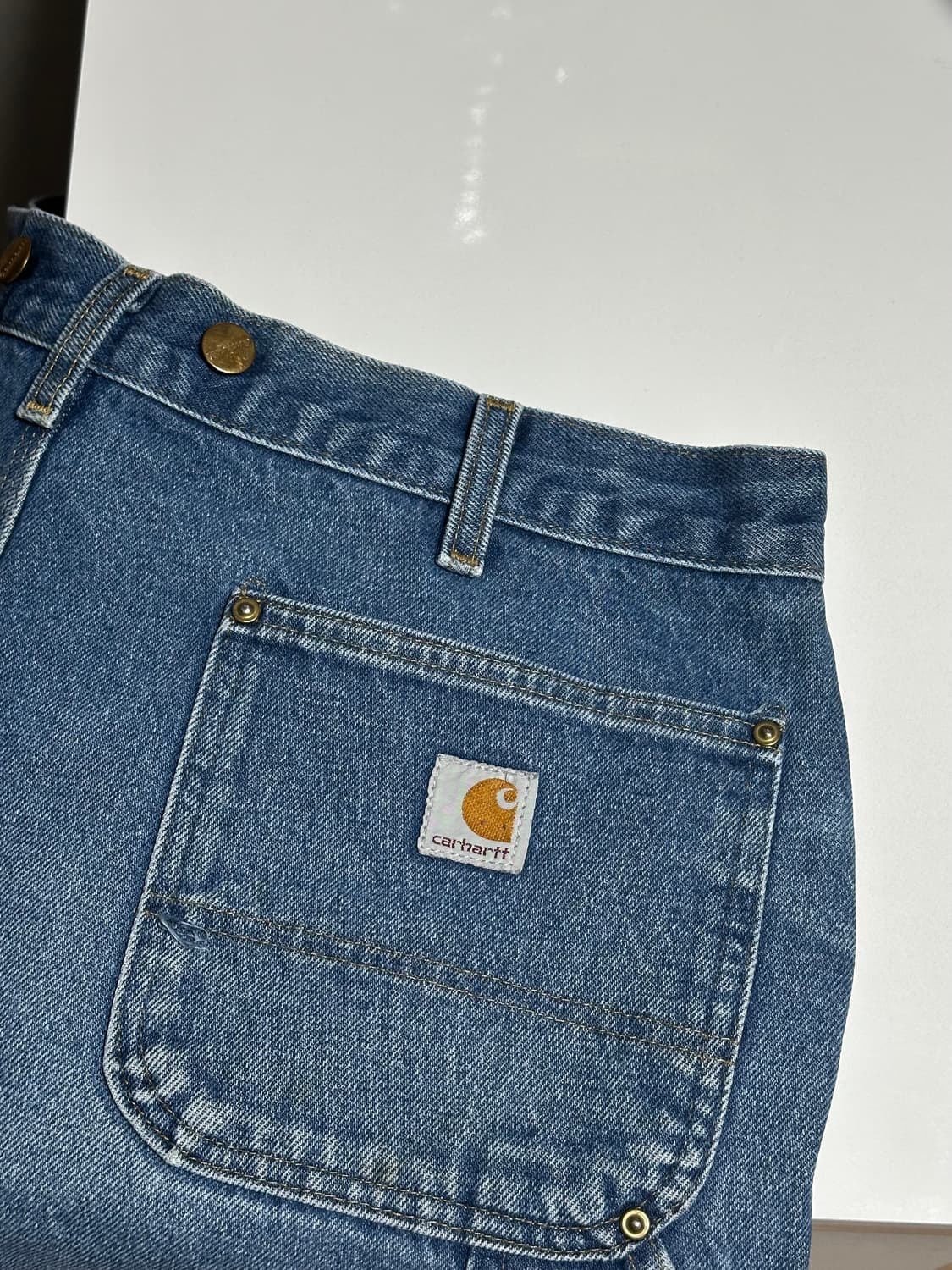 38*34)칼하트 더블니 데님 상품이미지4