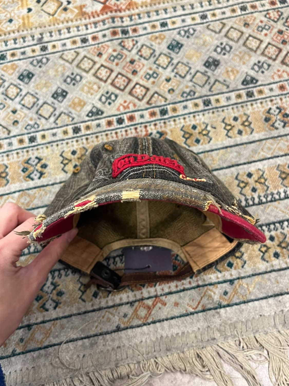 본더치 데미지 흑청 데님 볼캡 모자 #csz2783 상품이미지6