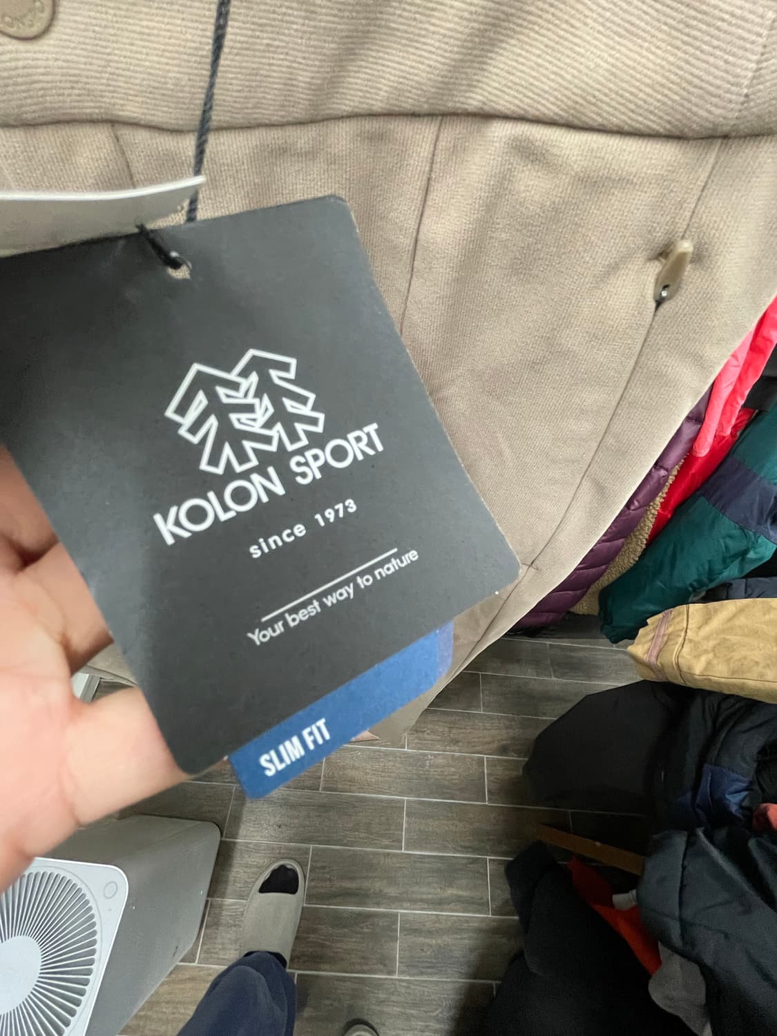 코오롱 여자바지 기모 새상품 70사이즈 상품이미지4