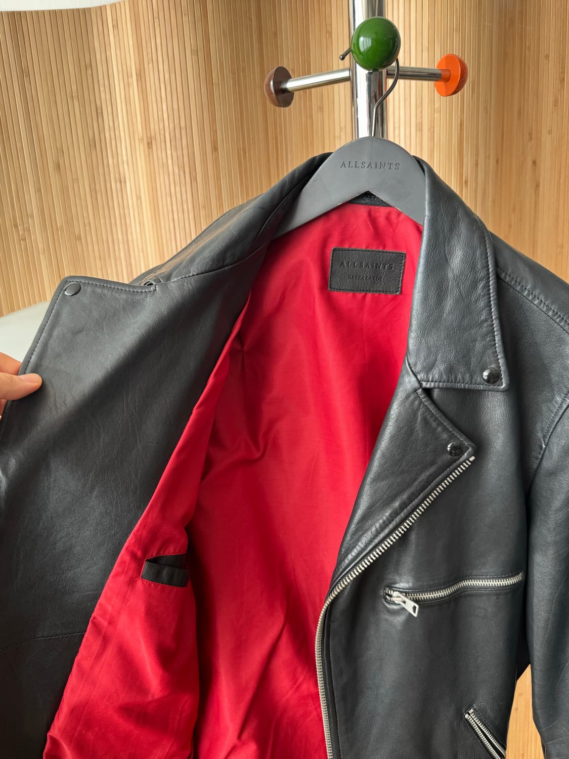 올세인츠 남성 양가죽 바이커 자켓 XL (빈티지 레어템) 상품이미지2