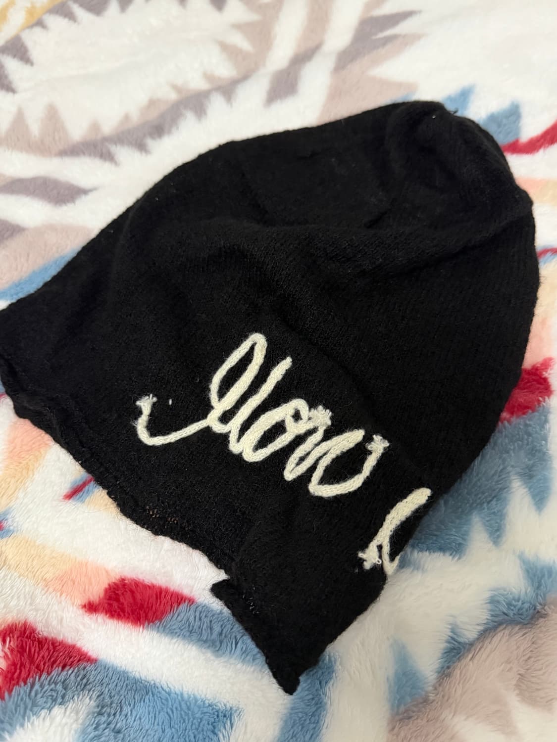 블루썬플라워 모헤어 글로우 업 비니 [블랙] 상품이미지1