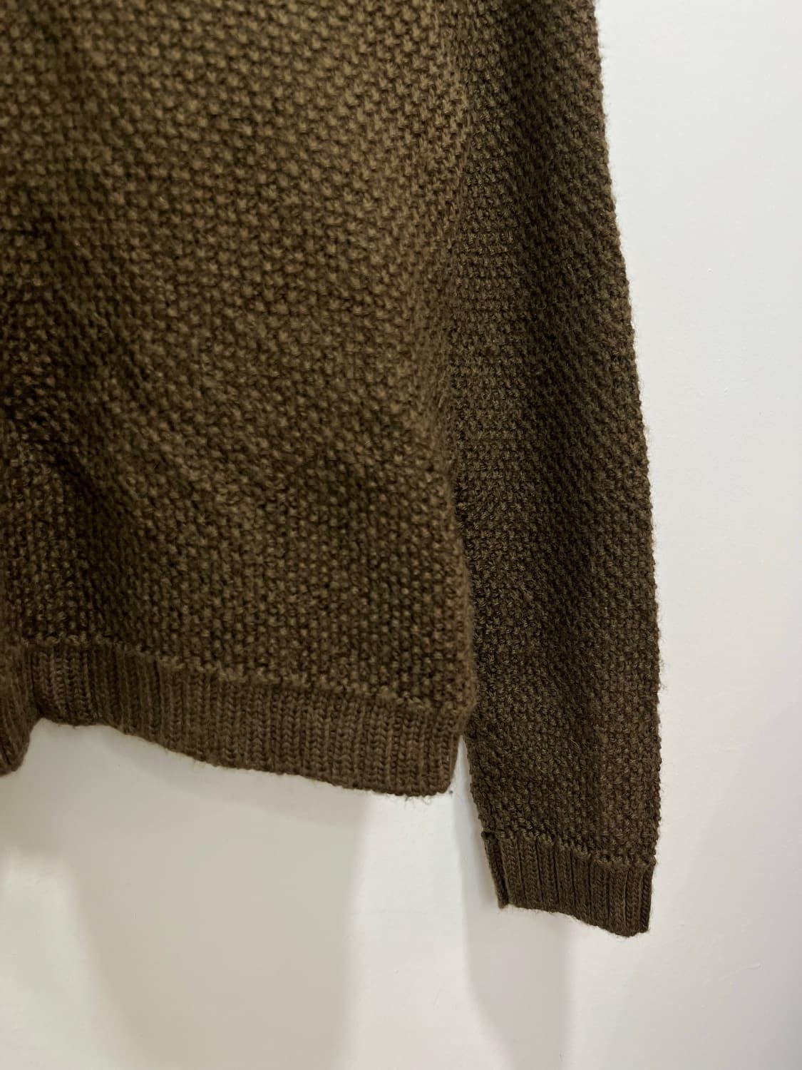 일본 빈티지 모리걸 퍼카라 브라운 하찌 니트 가디건 상품이미지7