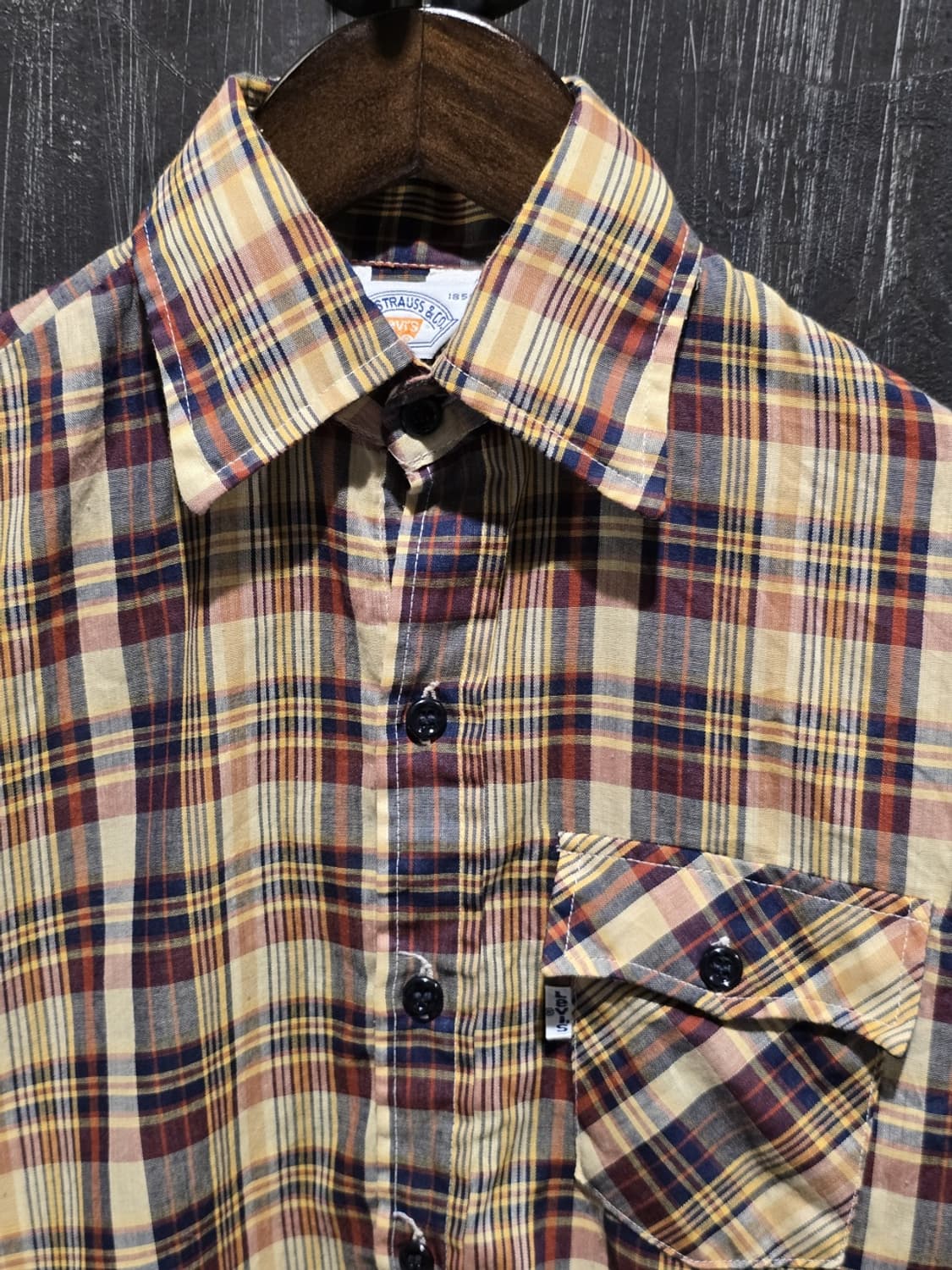 LEVI STRAUSS&CO. Plaid Long Sleeve Shirt 상품이미지2