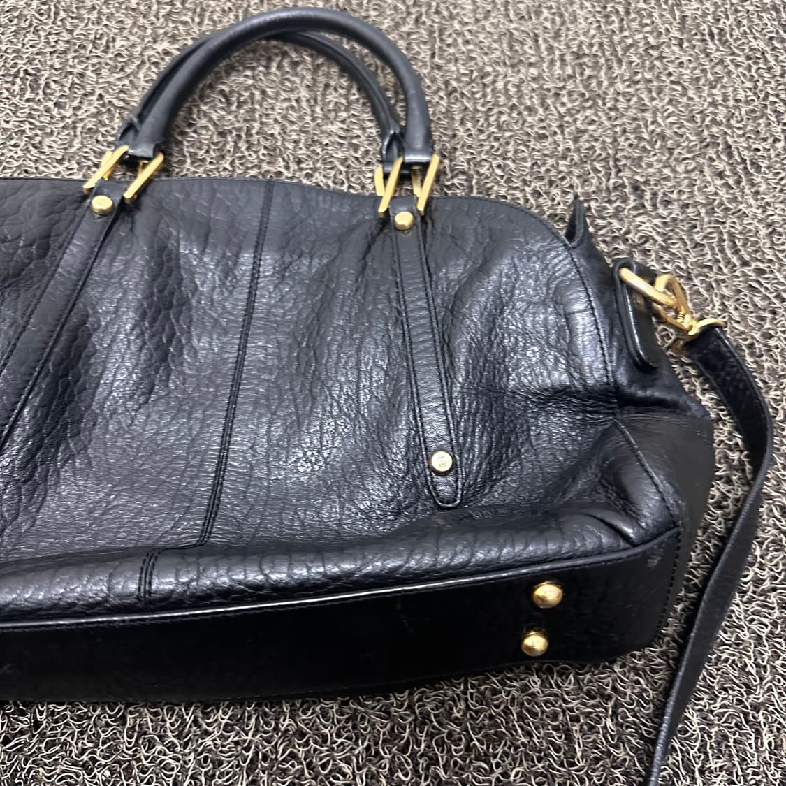 DAKS 닥스 빅로고 여성 크로스백 숄더백 가방 블랙 상품이미지7