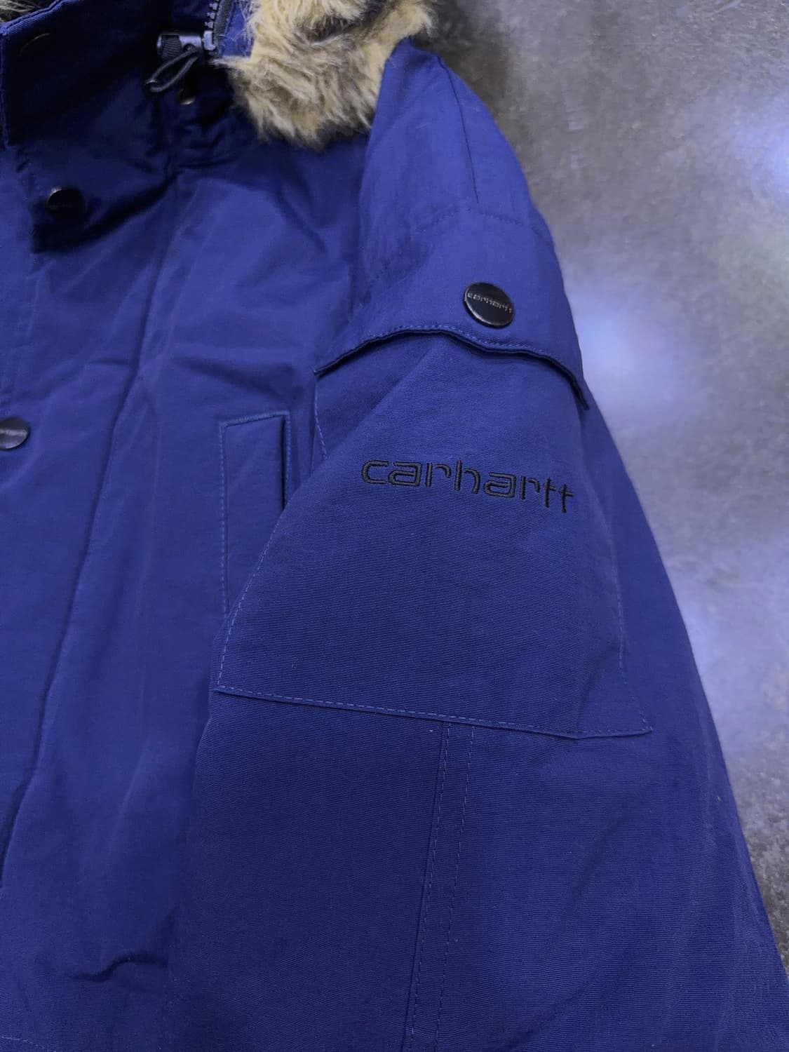 칼하트 WIP 앵커리지 파카 야상 패딩점퍼 네이비 M 상품이미지6