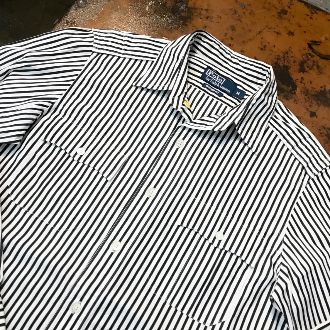 폴로랄프로렌 투포켓 블랙 스트라이프 헌팅 셔츠 여성 66 남성 102  상품이미지4