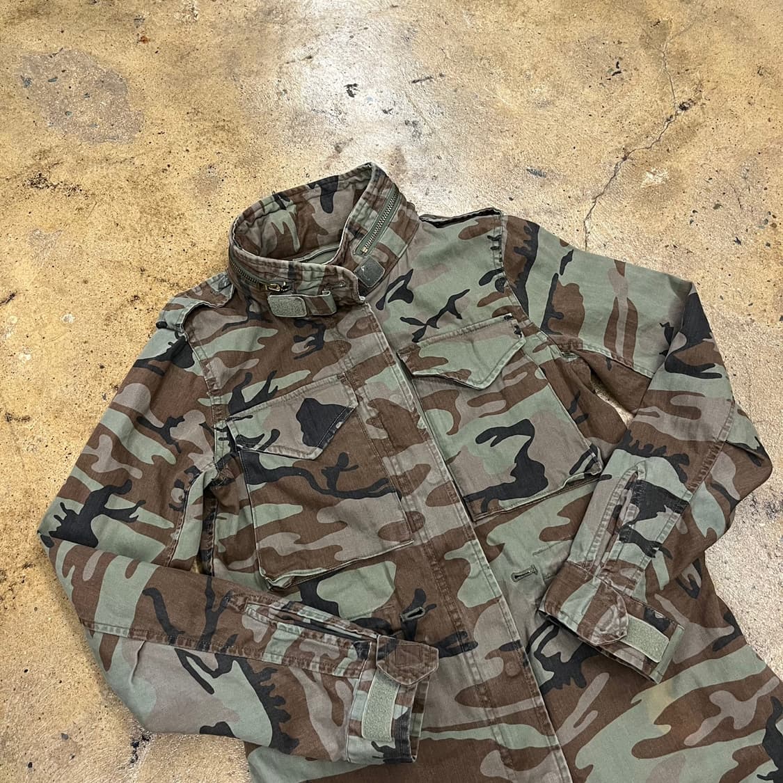 [정품/S] 랄프로렌 밀리터리 카모 성조기 자켓 b15 상품이미지1