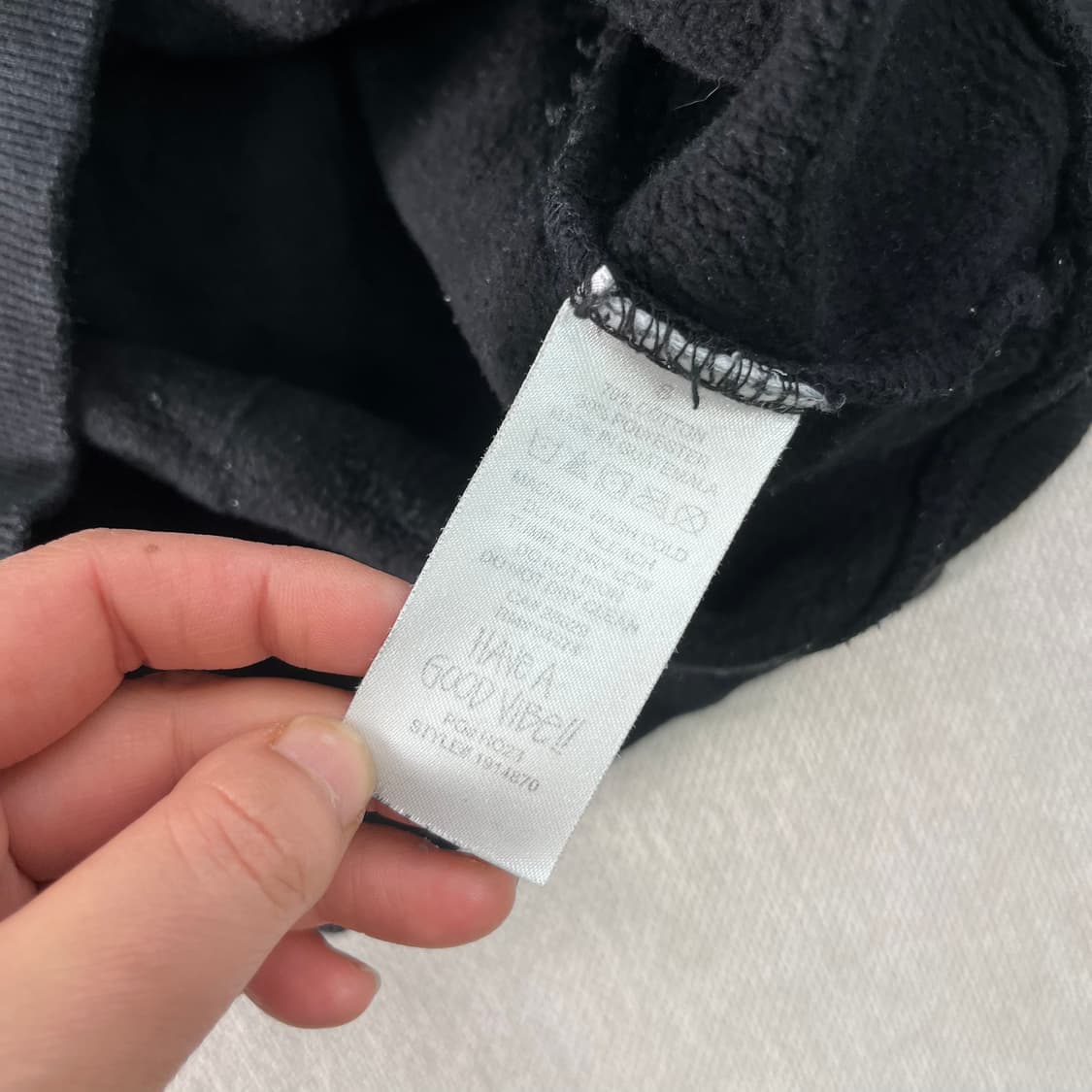 100 스투시 베이직 코튼 빅로고 후드티  상품이미지5