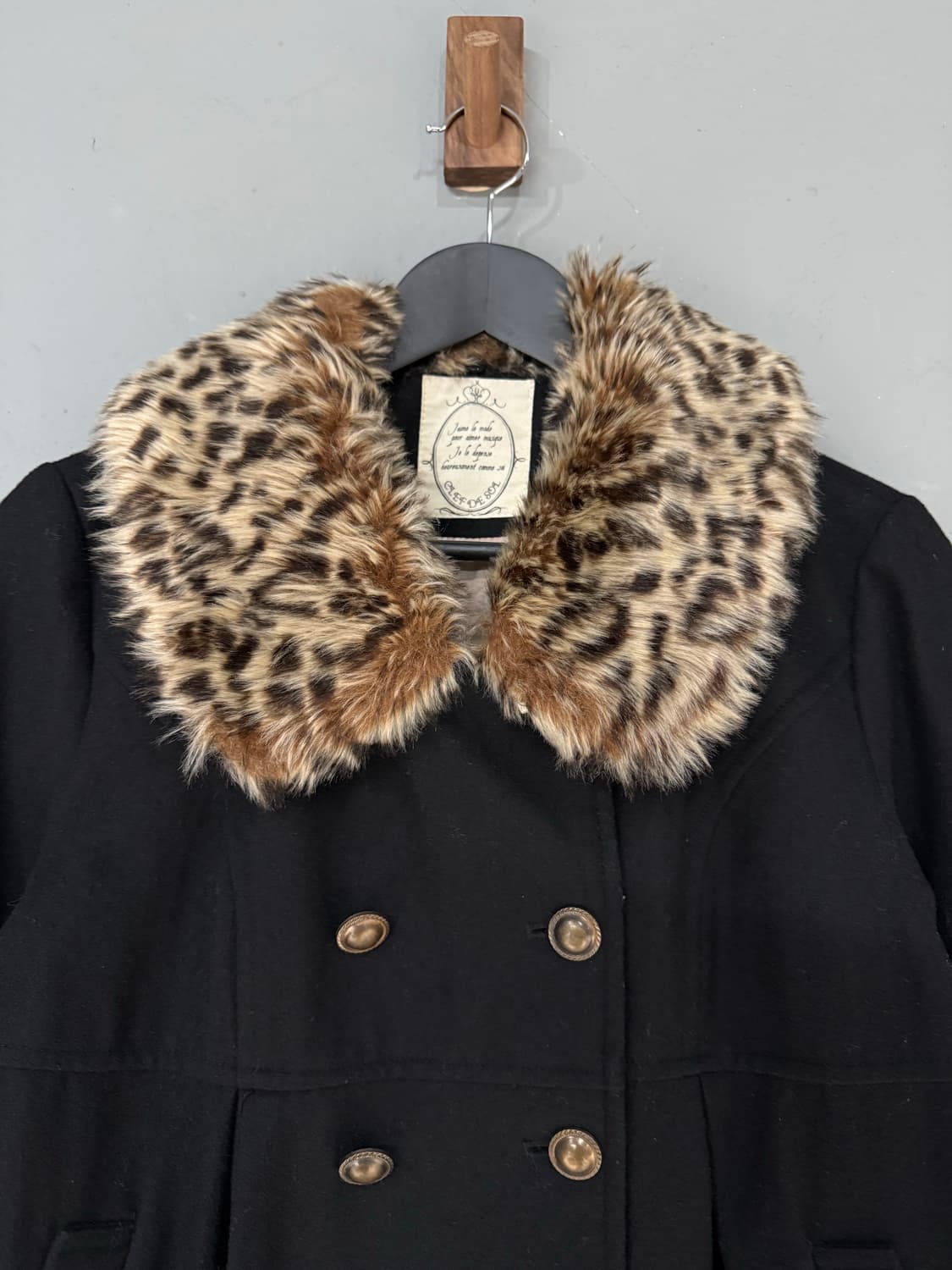 jpn vintage 히메갸루 더블버튼 핀턱 코트 상품이미지3