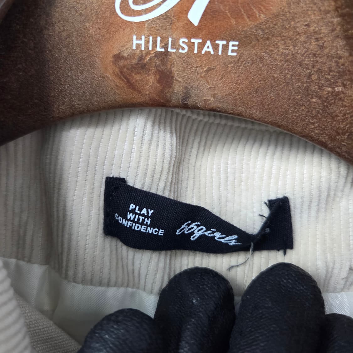 F(126) / 육육걸즈 / 골덴 셔츠 레이어드 패딩  상품이미지8