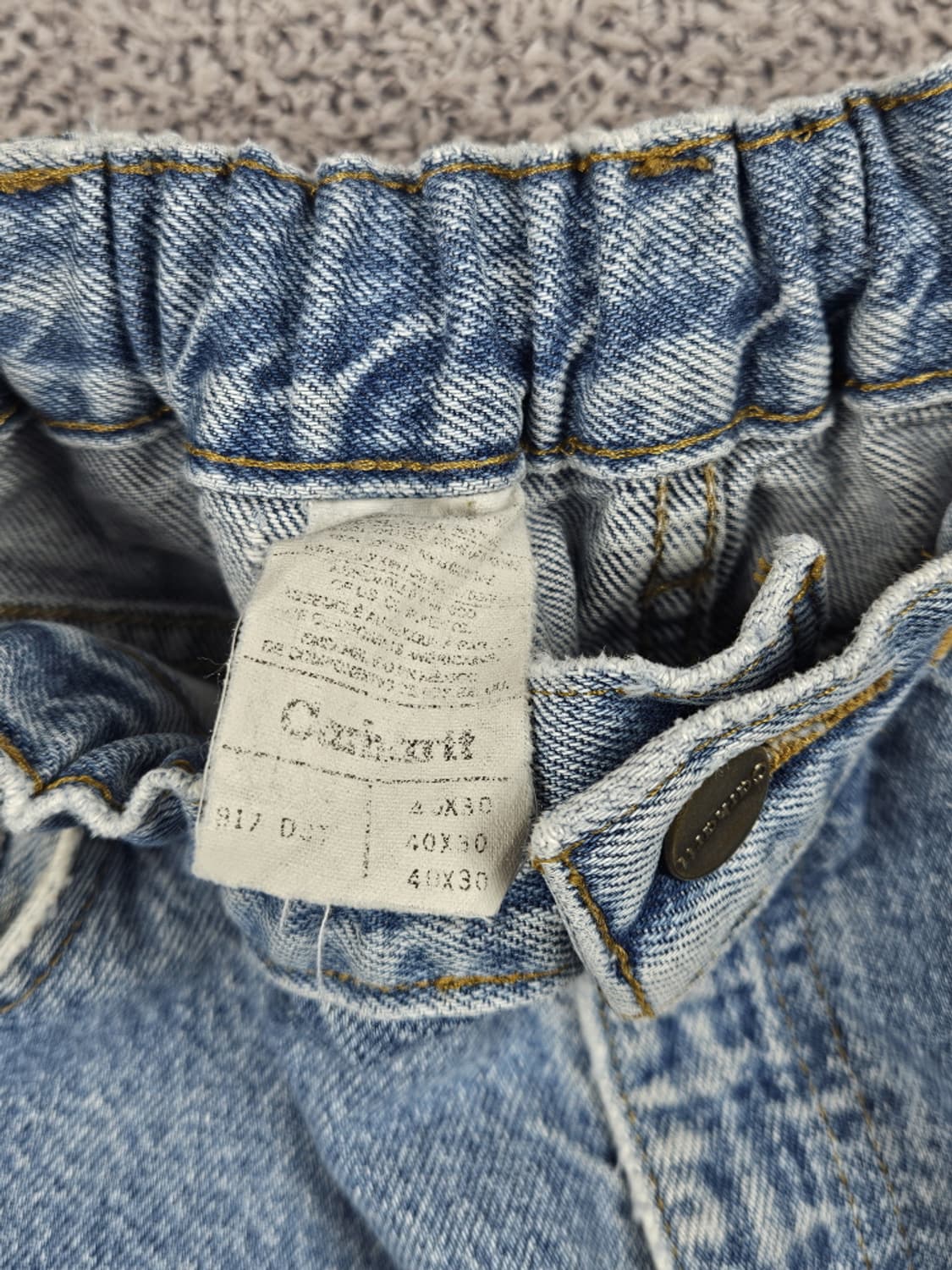 칼하트 밴딩 커스텀 데님 워크 팬츠 ( 40X30 ) / 10558 상품이미지7