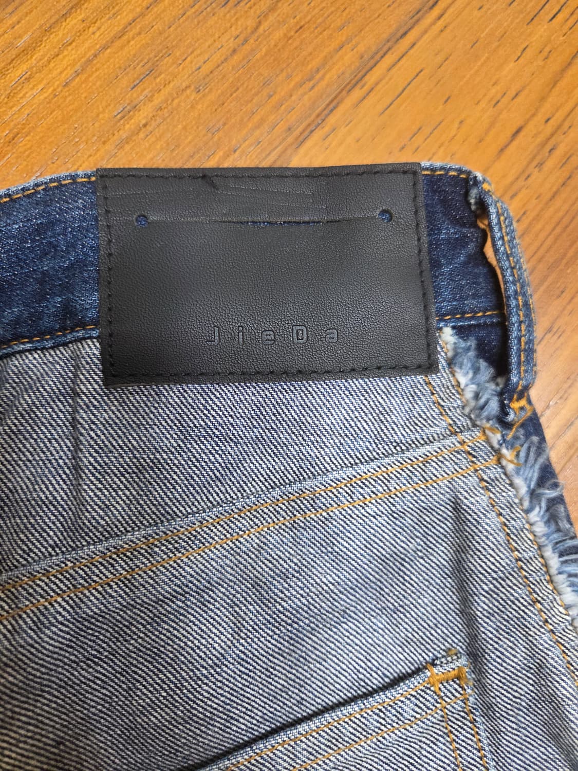 Jieda 인사이드아웃 와이드 데님 팬츠 상품이미지6