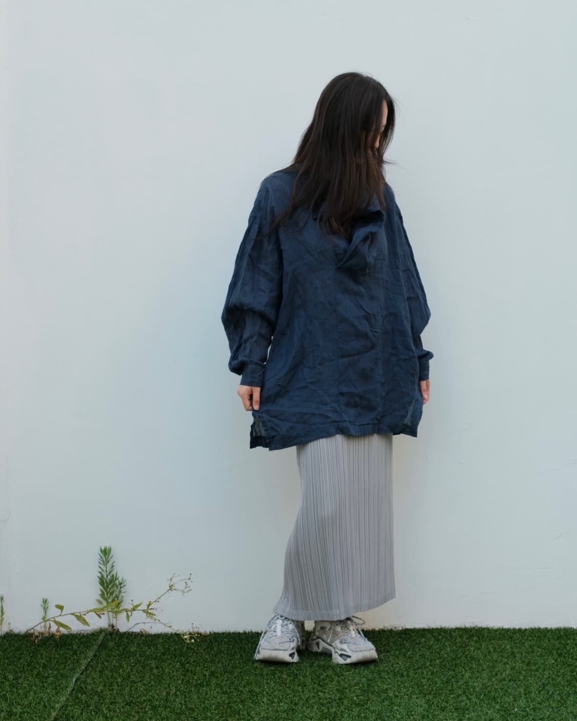 올드 이세이미야케 메인라인 린넨 하이넥 풀오버 셔츠 상품이미지3