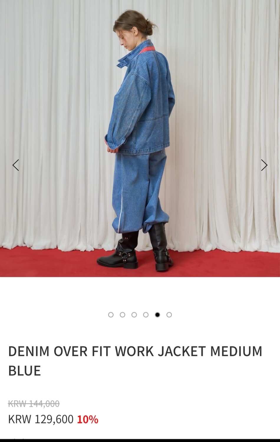 RONRON 론론 데님 오버핏 워크 자켓 상품이미지3