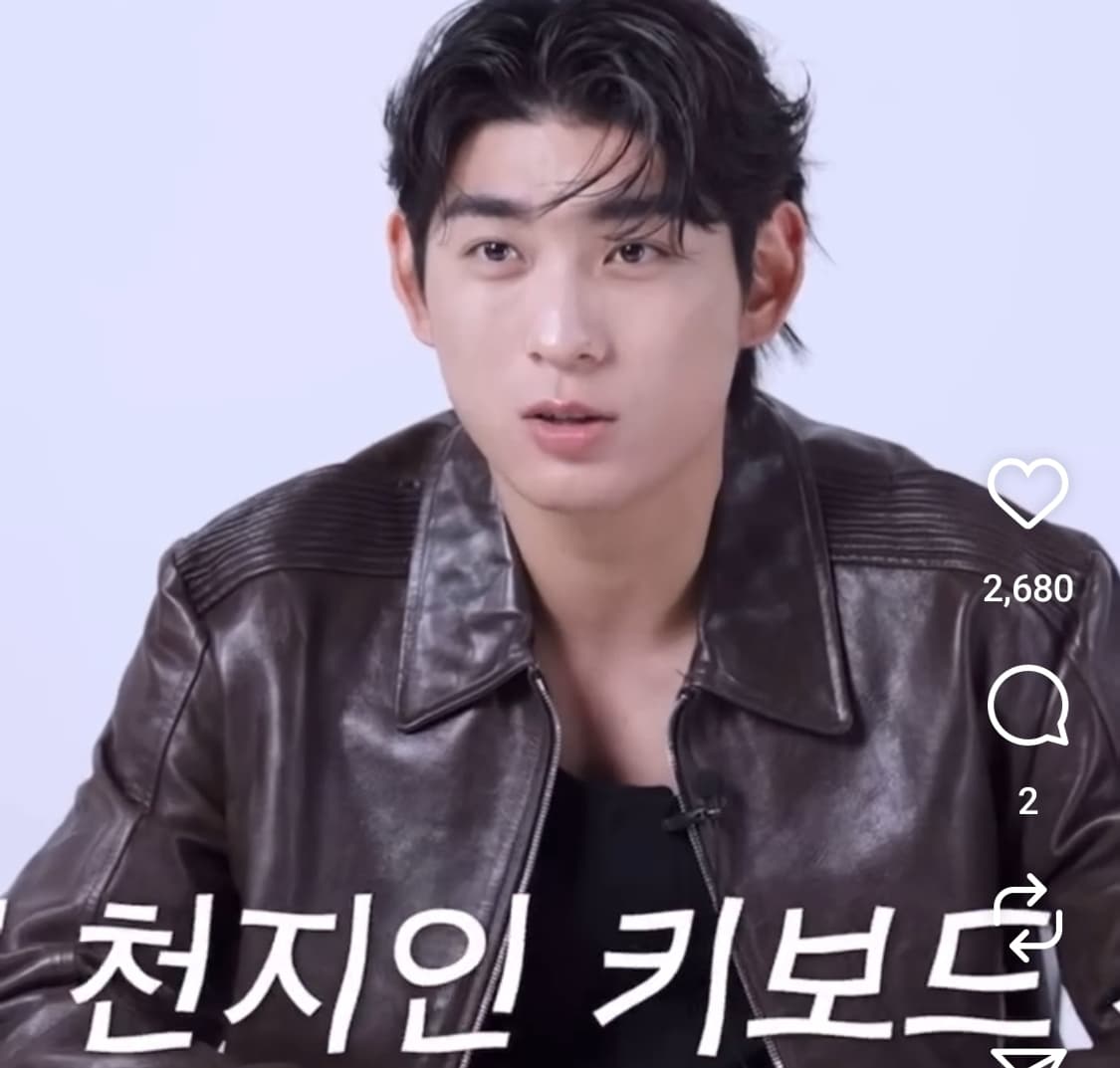stu 엠브로이드 가죽자켓 이정후 차은우 재현 그레이 상품이미지3