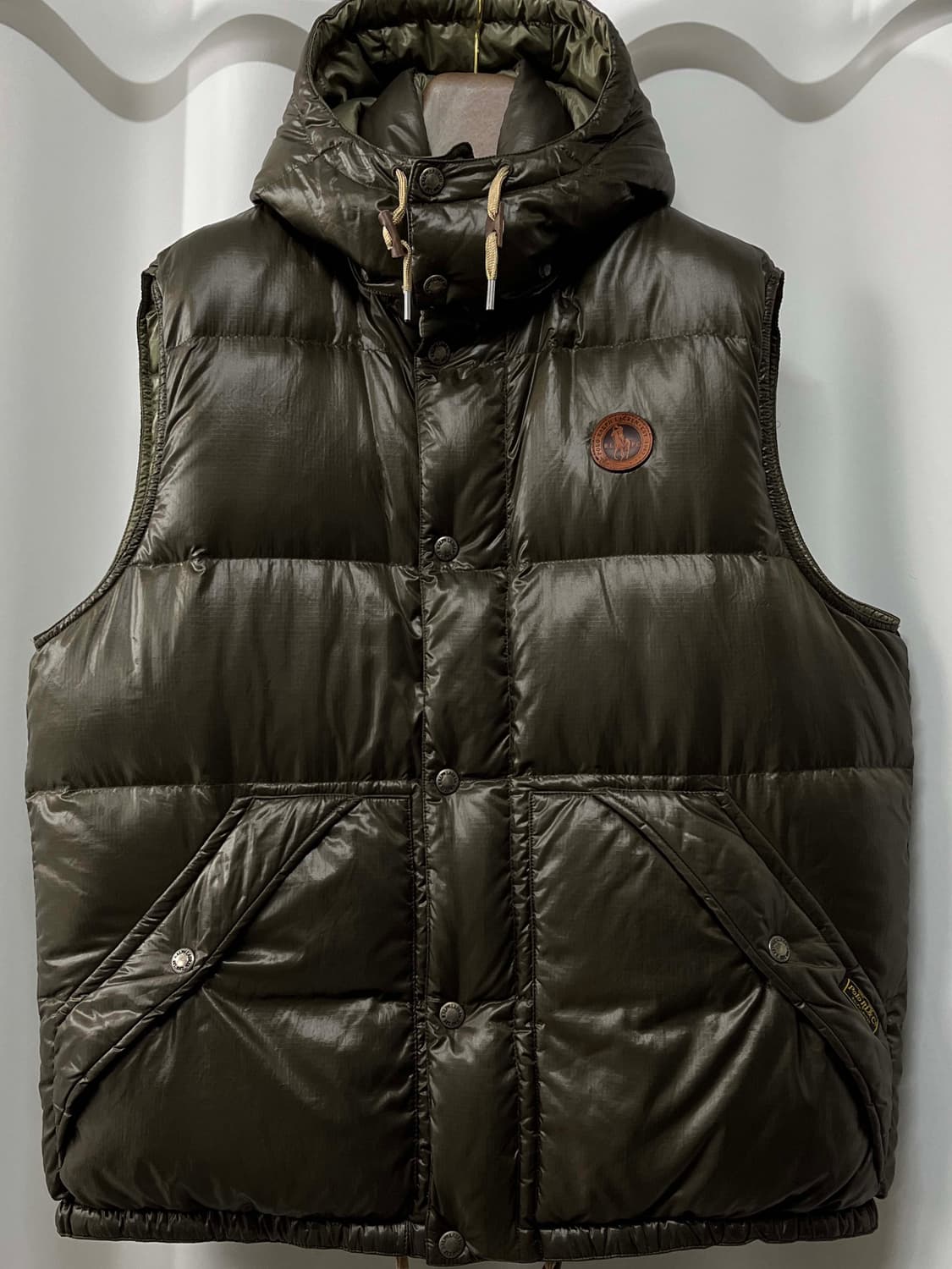 폴로 랄프로렌 우드브라운 쿠키와펜 립스탑 다운 베스트 자켓 상품이미지1