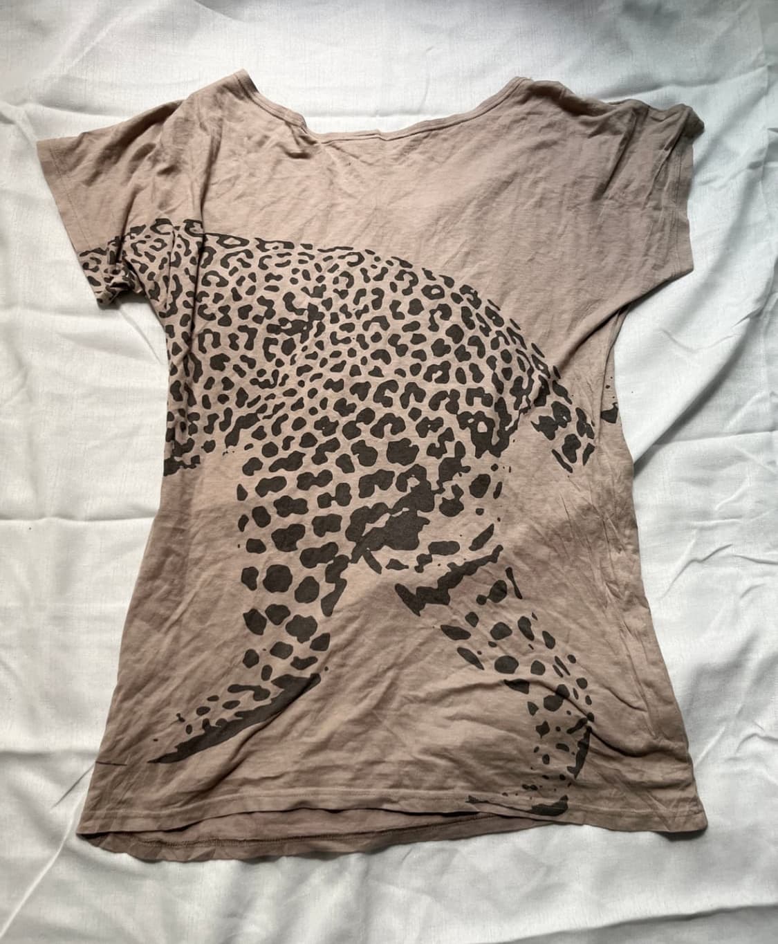 Leopard print slim t-shirt 상품이미지2