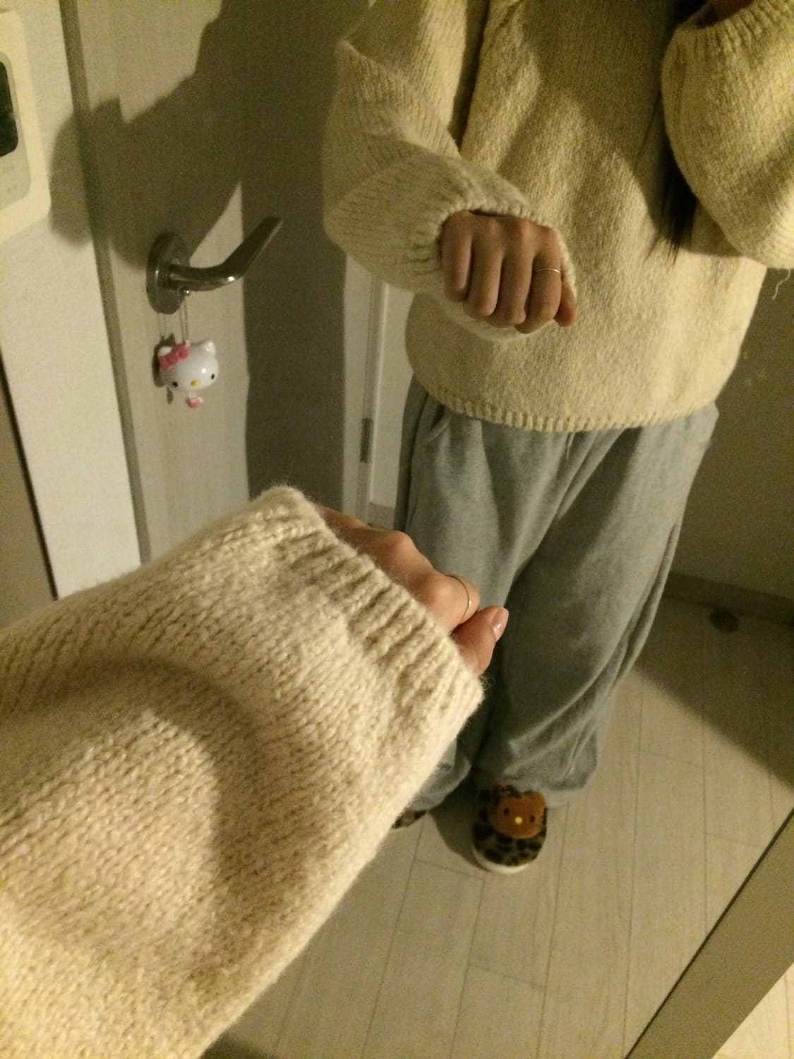 빈티지 아이보리 니트 상품이미지4