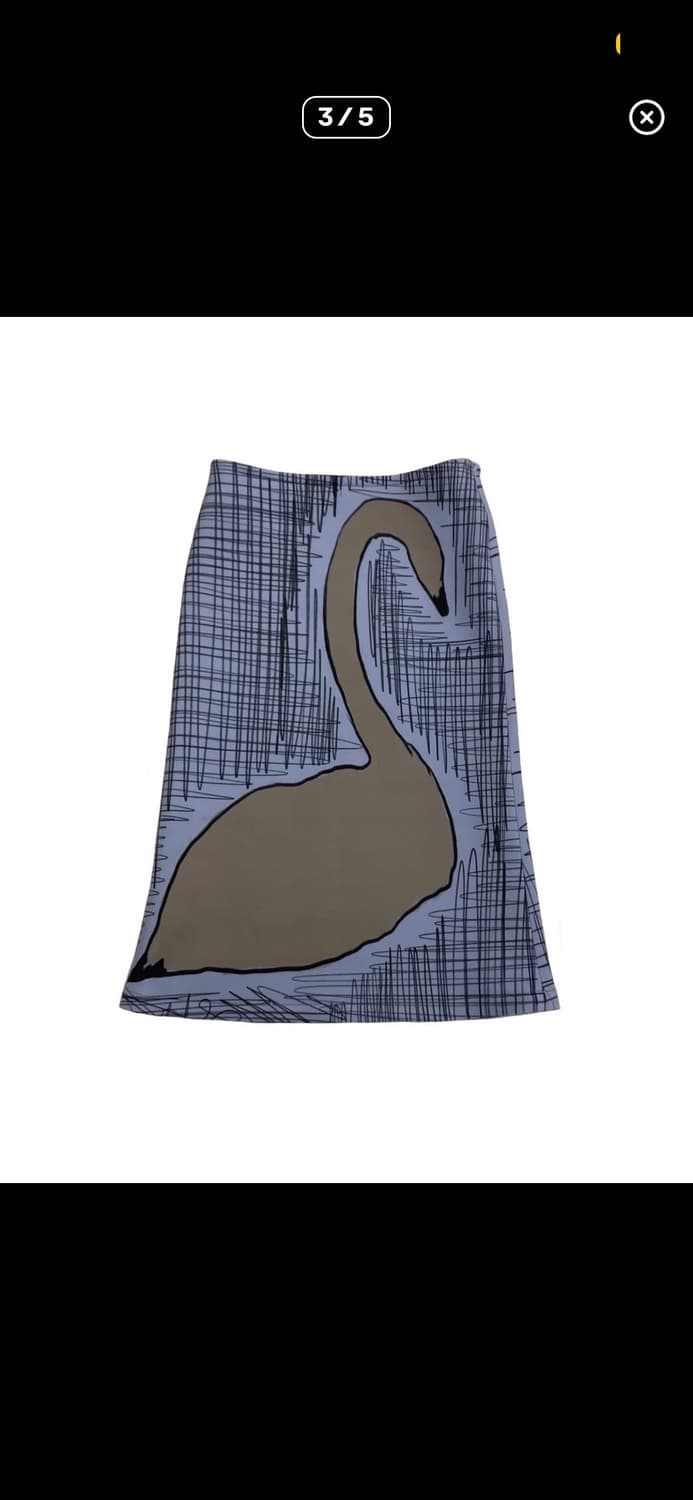 johansol swan low waist mid skirt 상품이미지2