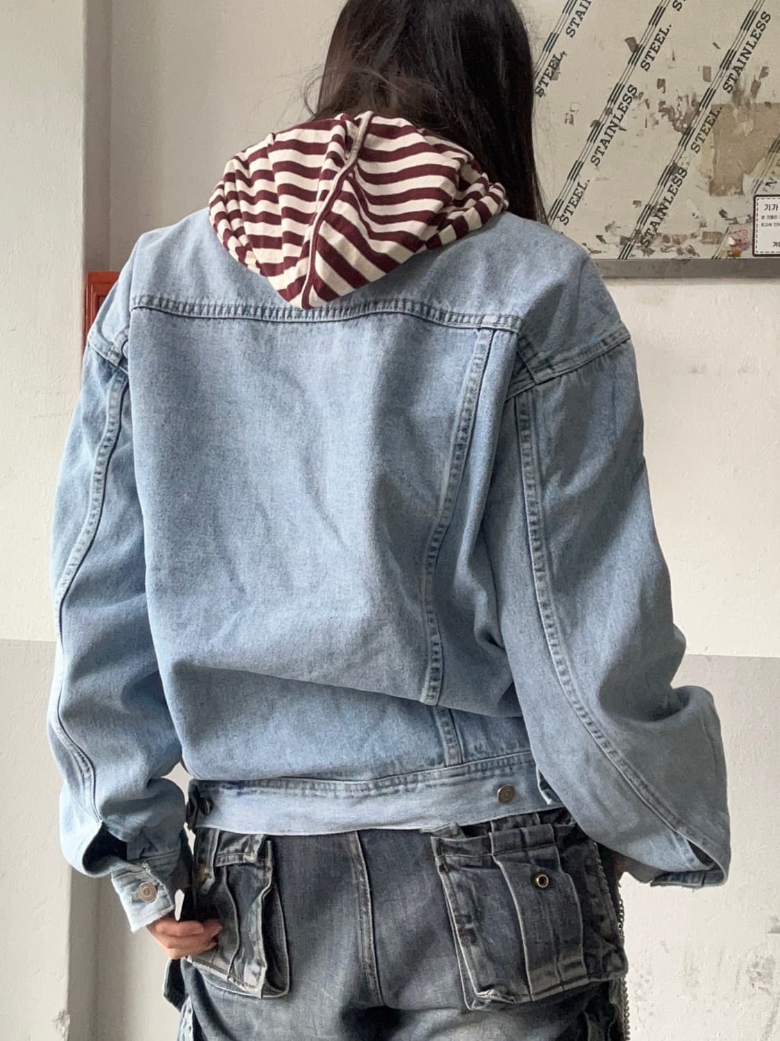 00s 올드스쿨 데님 패치 트러커자켓 상품이미지3