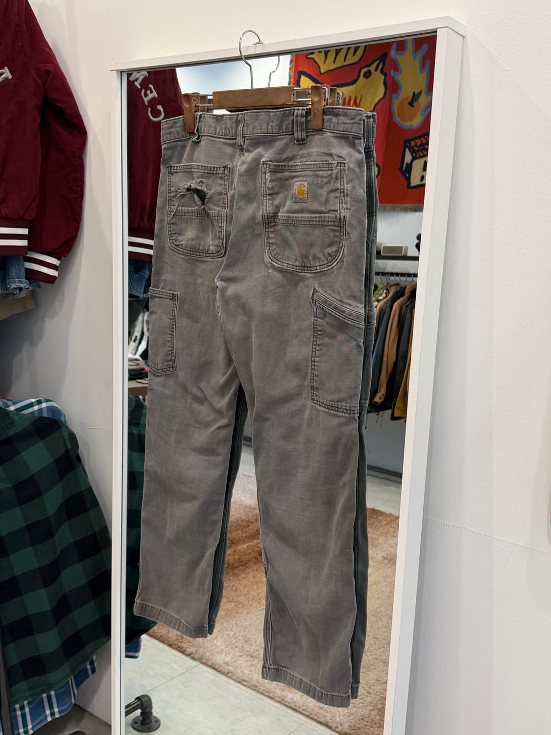 Carhartt 칼하트 디스트레스드 더블니 워크 팬츠 (34inch) 상품이미지4