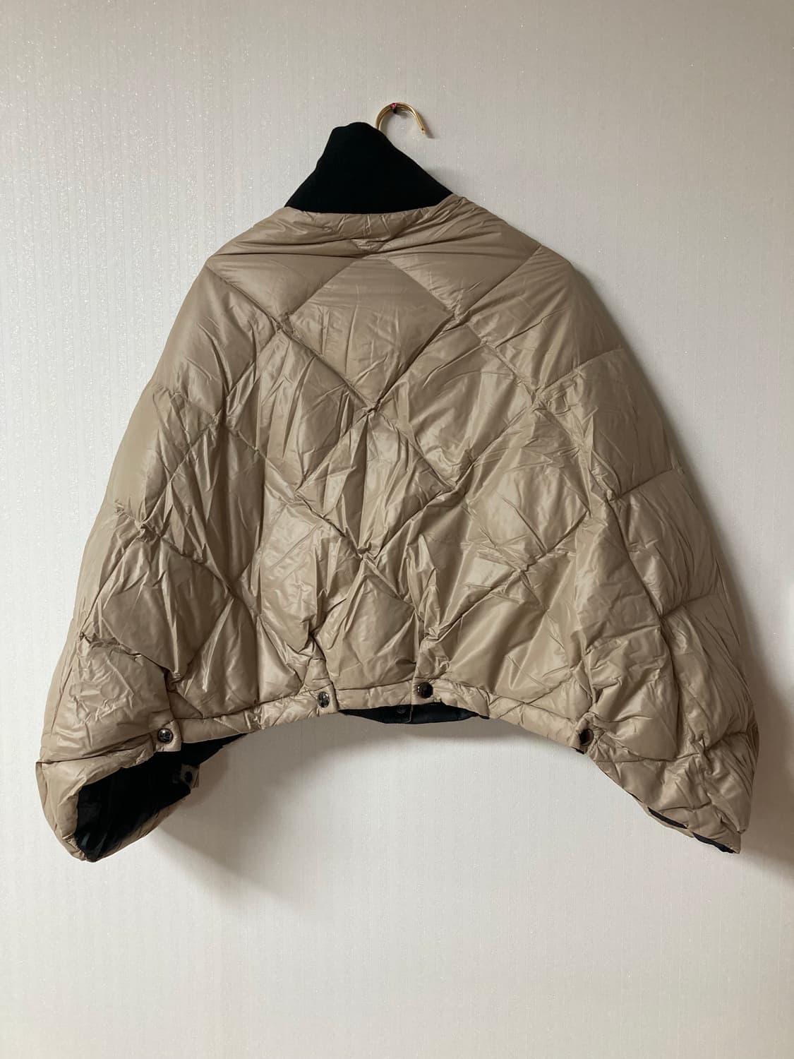 22FW 시스템 구스 다운 케이프 패딩 프리사이즈 상품이미지2