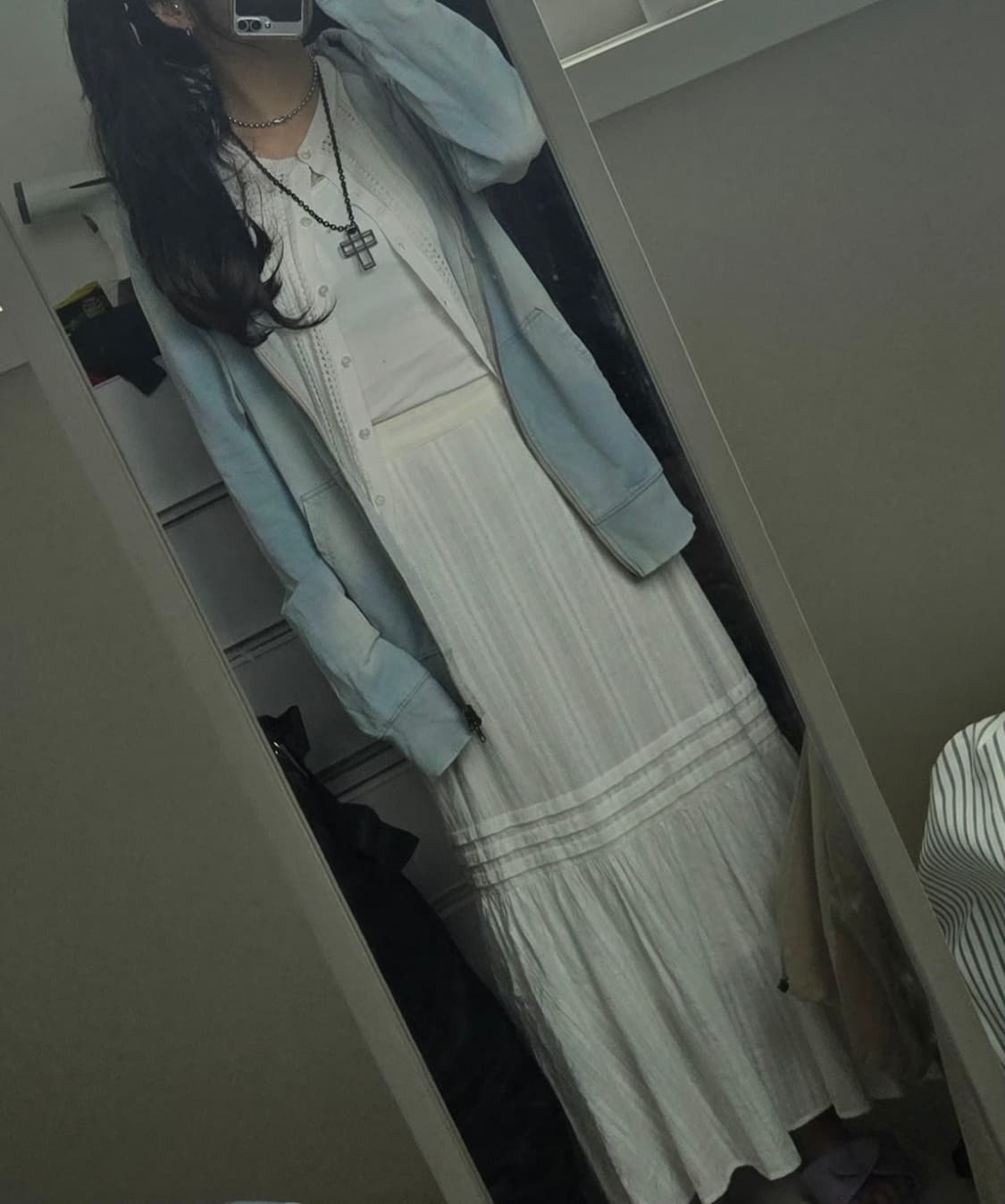 빈티지 하늘색 후드집업 코코모리 페어리 y2k 상품이미지2