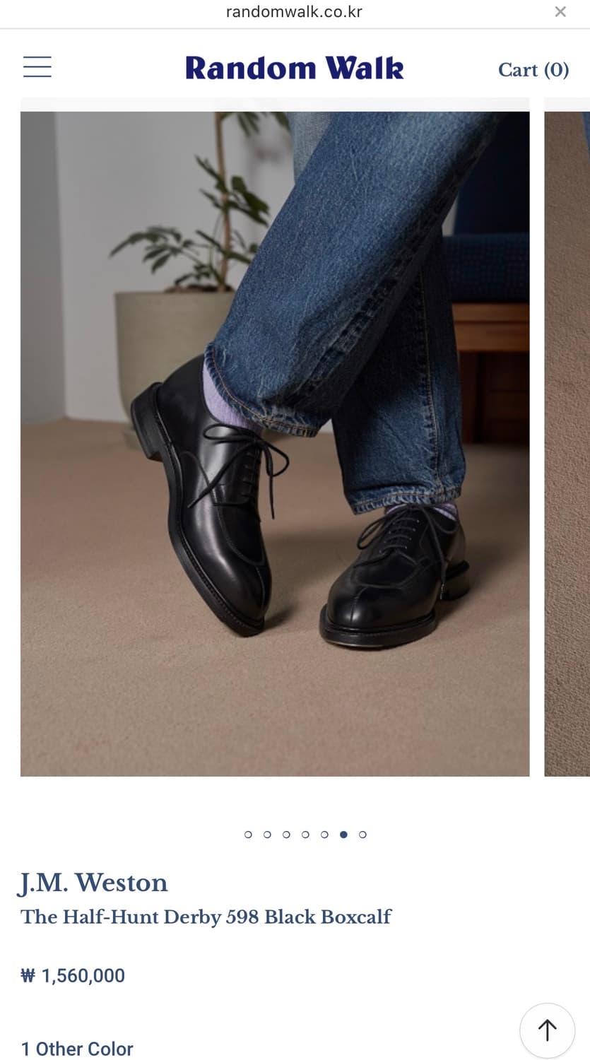 J.M weaton 598 하프 헌트 더비 6e 상품이미지2