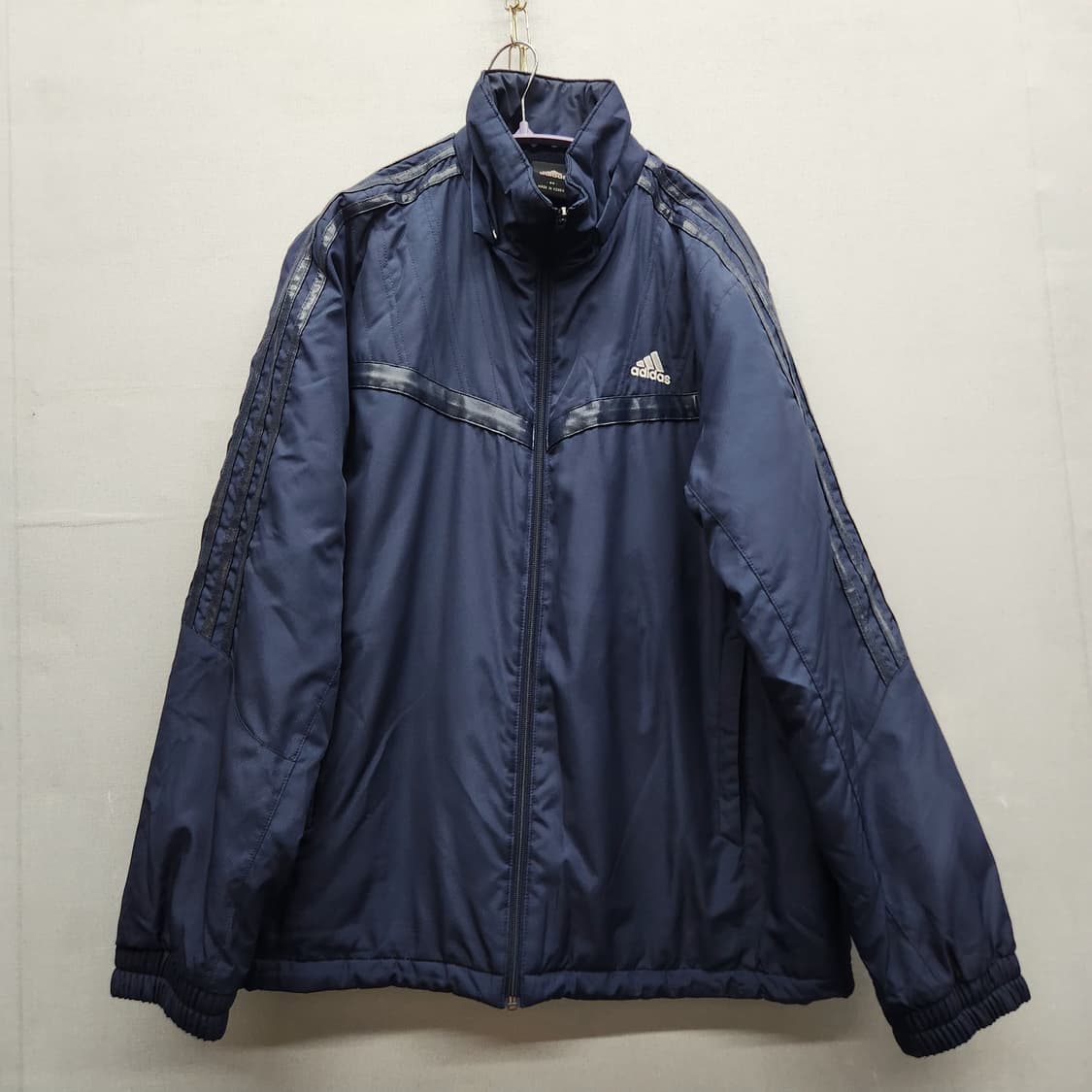 올드스쿨 아디다스 로고 삼선 점퍼 L(남여공용) 상품이미지1