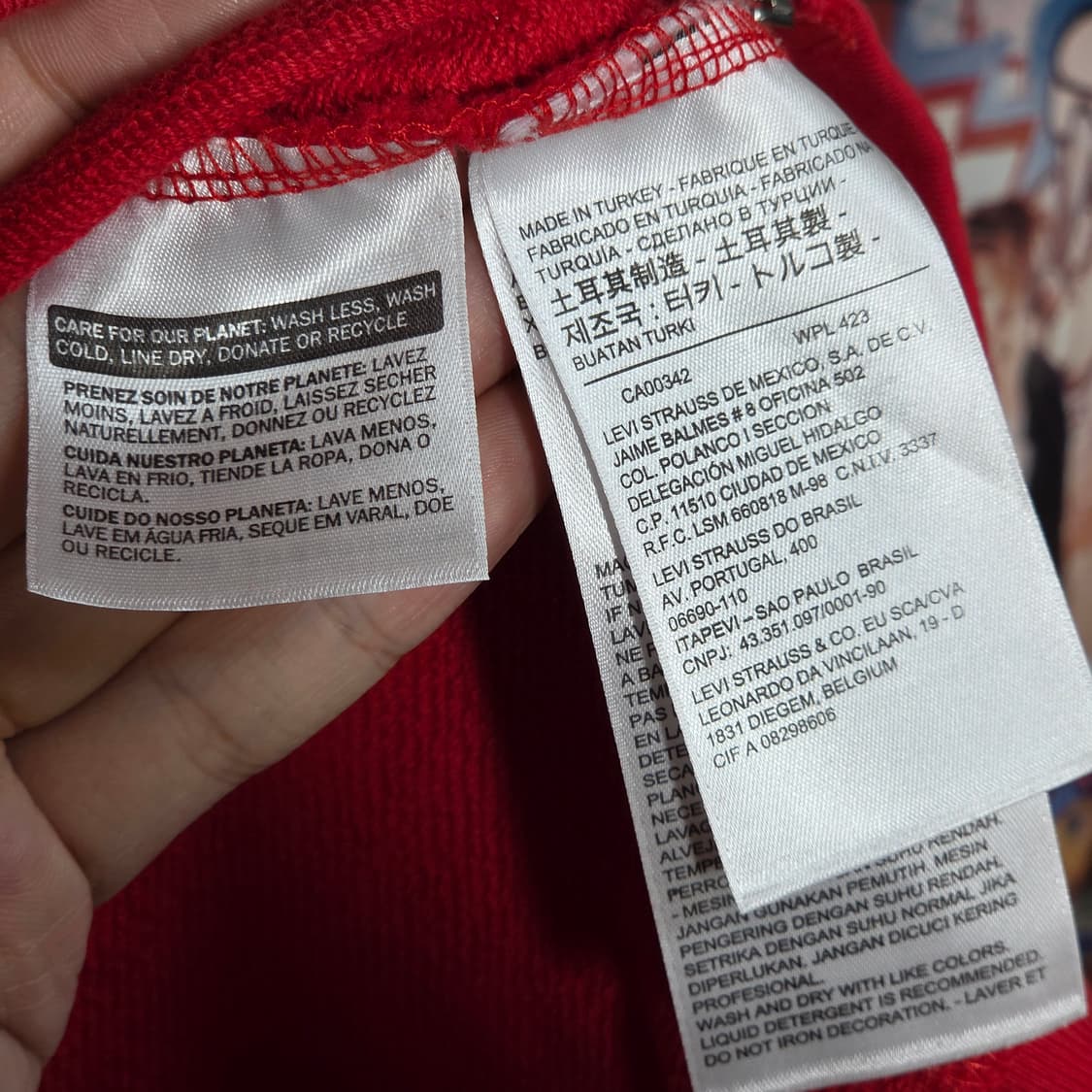 리바이스 레드 빅로고 자수 후드집업 상품이미지9