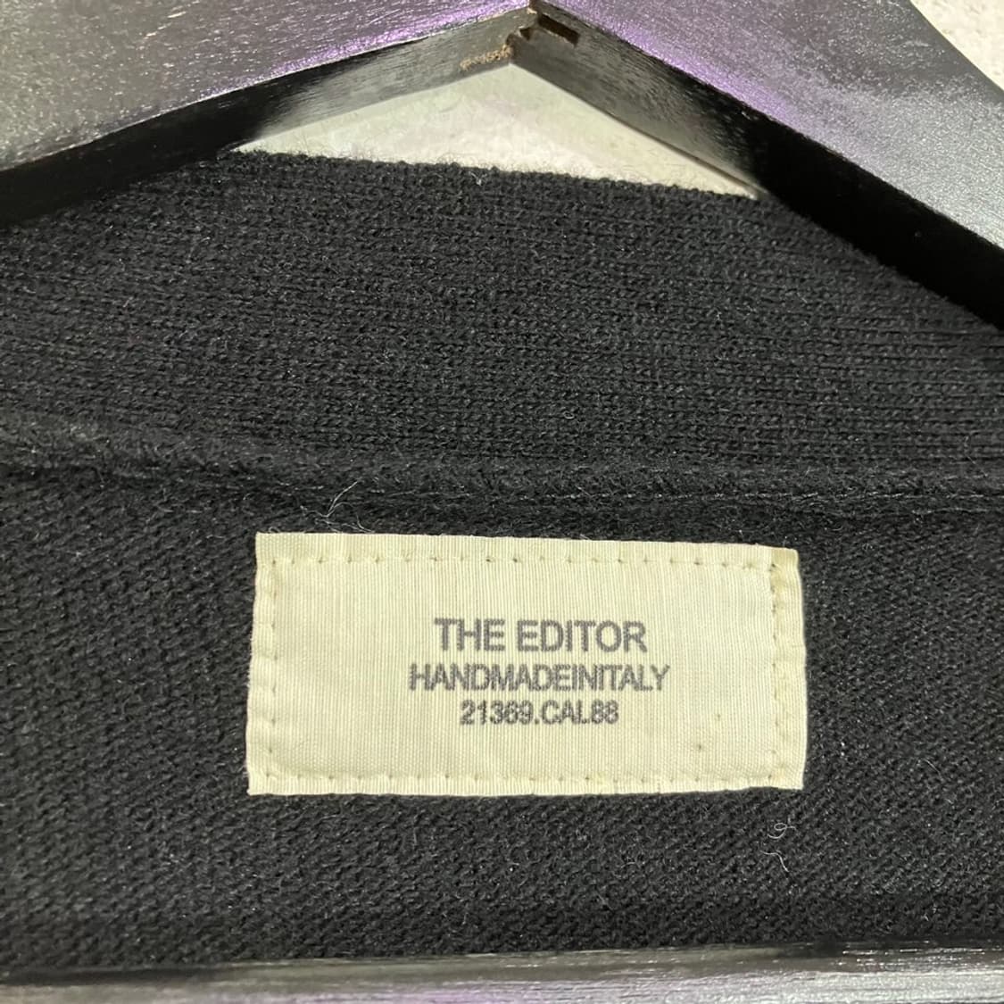 더 에디터 패치 니트 가디건 상품이미지8