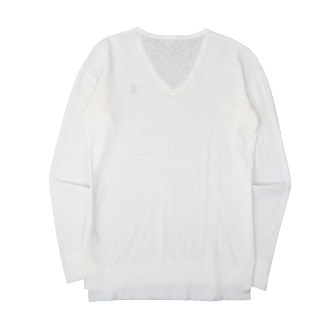 폴로 랄프로렌 화이트 린넨 코튼 브이넥 니트 상품이미지5